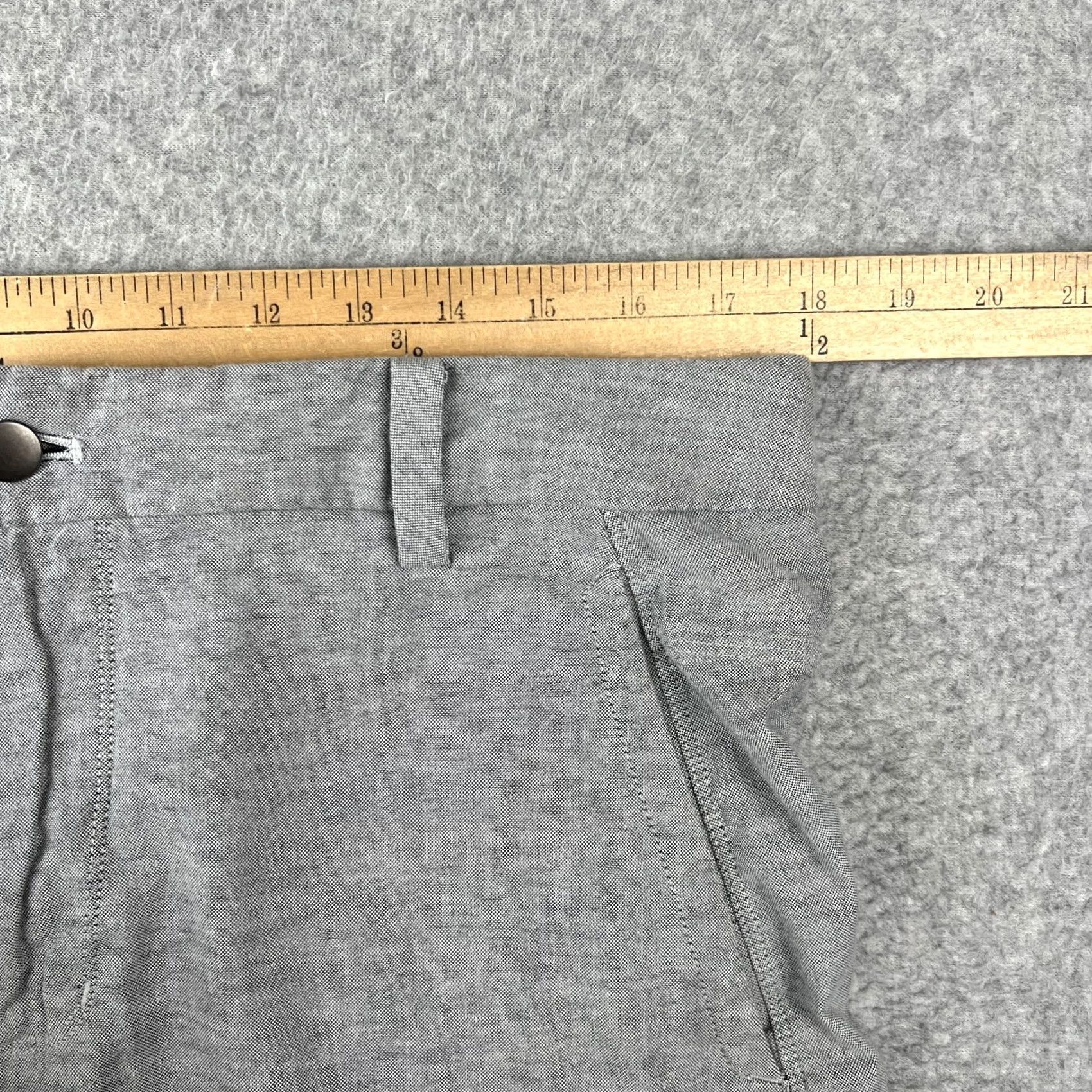 Lululemon Lululemon The Works Shorts Stretch Chino Mens 36x10 Grey Cotton Blend Chino Stretch Pockets Flat Front Regular Fit Casual Summer Spring Mens Size US 36 / EU 52 - 4 Thumbnail