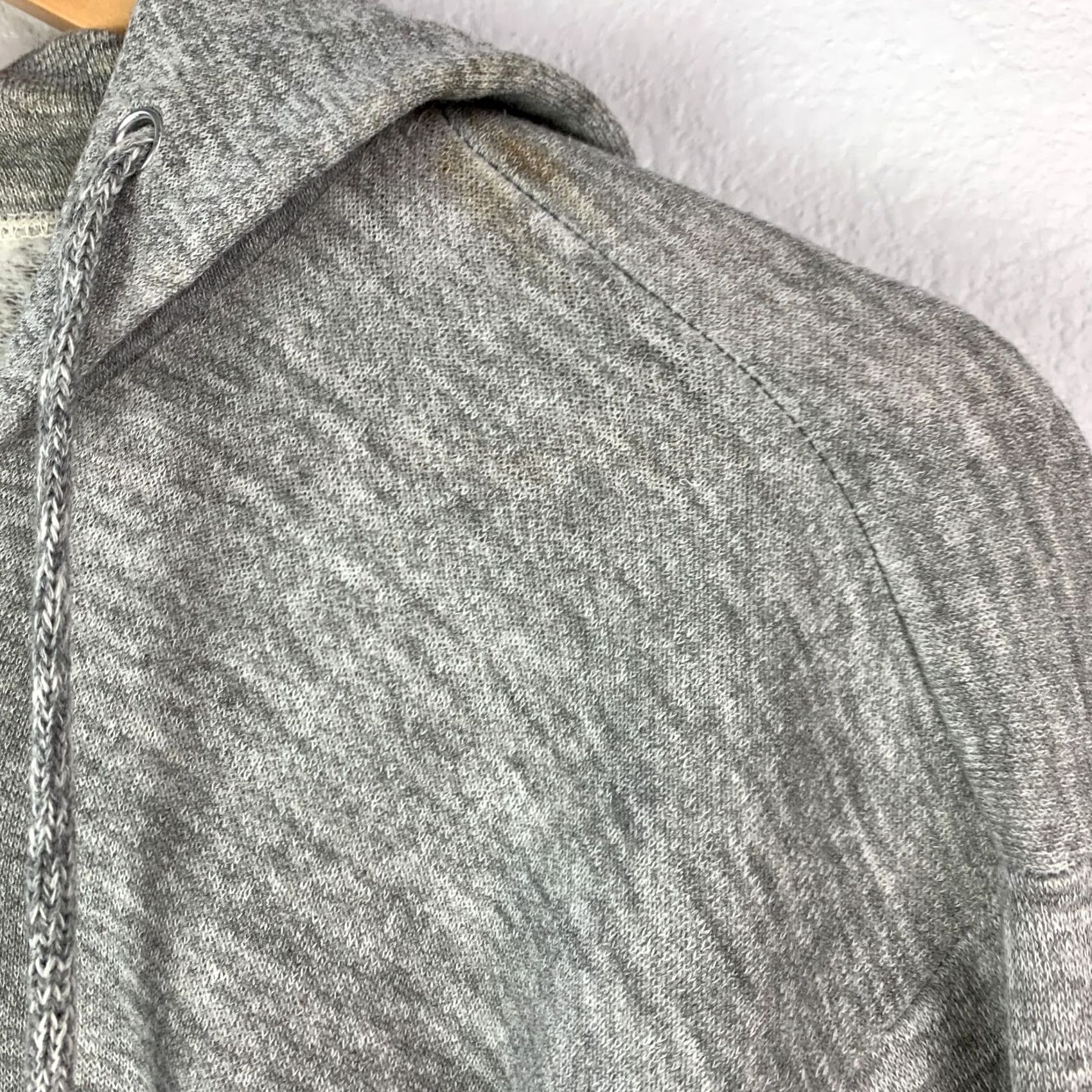 Vintage VINTAGE 70s Gray Track Jacket Full Zip Varsity Jacket Mens L Gray Cotton Inner ZIP Works Chest 21.5" Length 24.75" Size US L / EU 52-54 / 3 - 4 Thumbnail