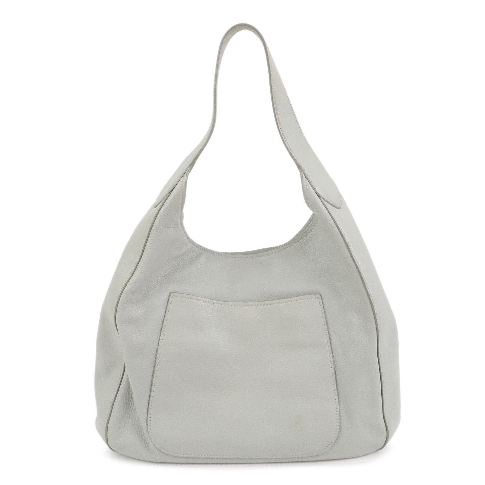 Prada Prada Calfskin Hobo Bag Gray Size ONE SIZE - 1 Thumbnail