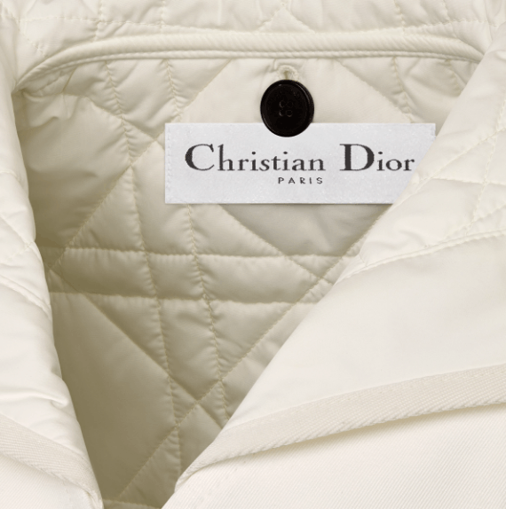 Dior o1w1db10925 441C33 Macrocannage Vest in Ecru Size L / US 10 / IT 46 - 7 Thumbnail