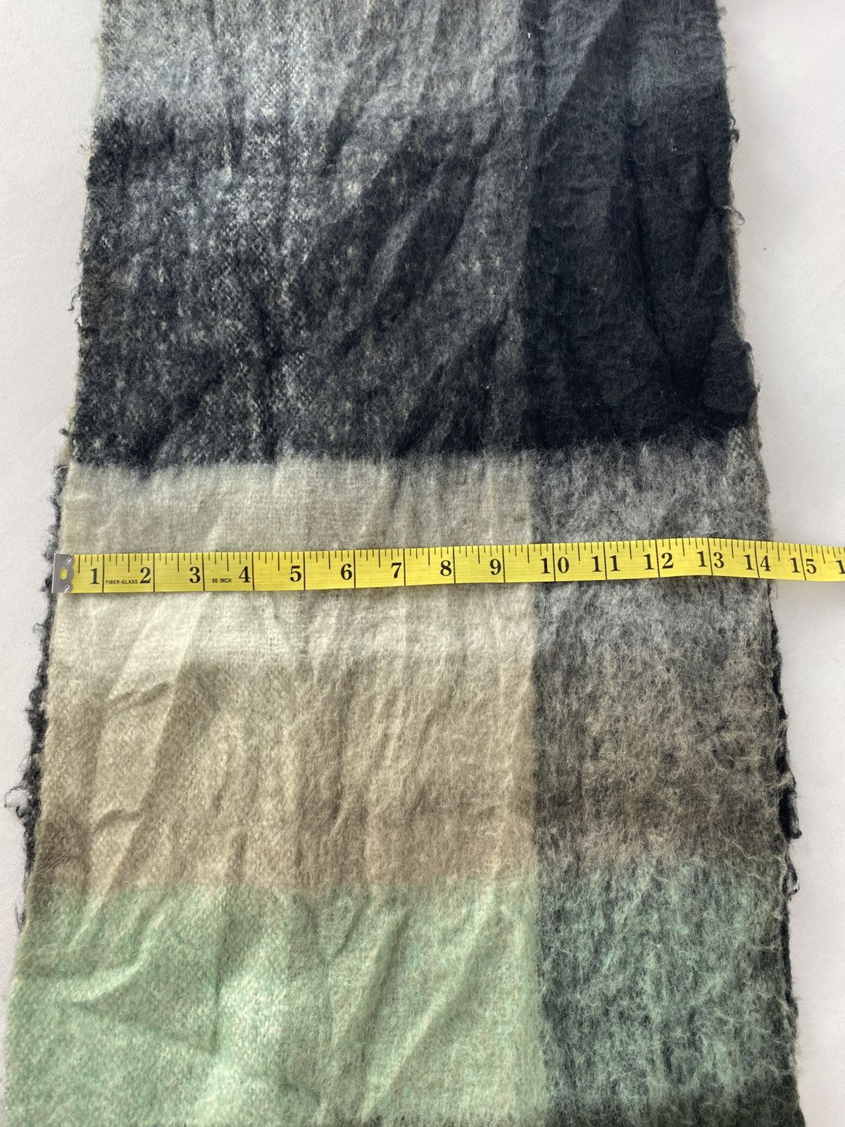 Acne Studios Acne Studio Cashmere Mohair Checked Scarf Italian Made Size ONE SIZE - 7 Thumbnail