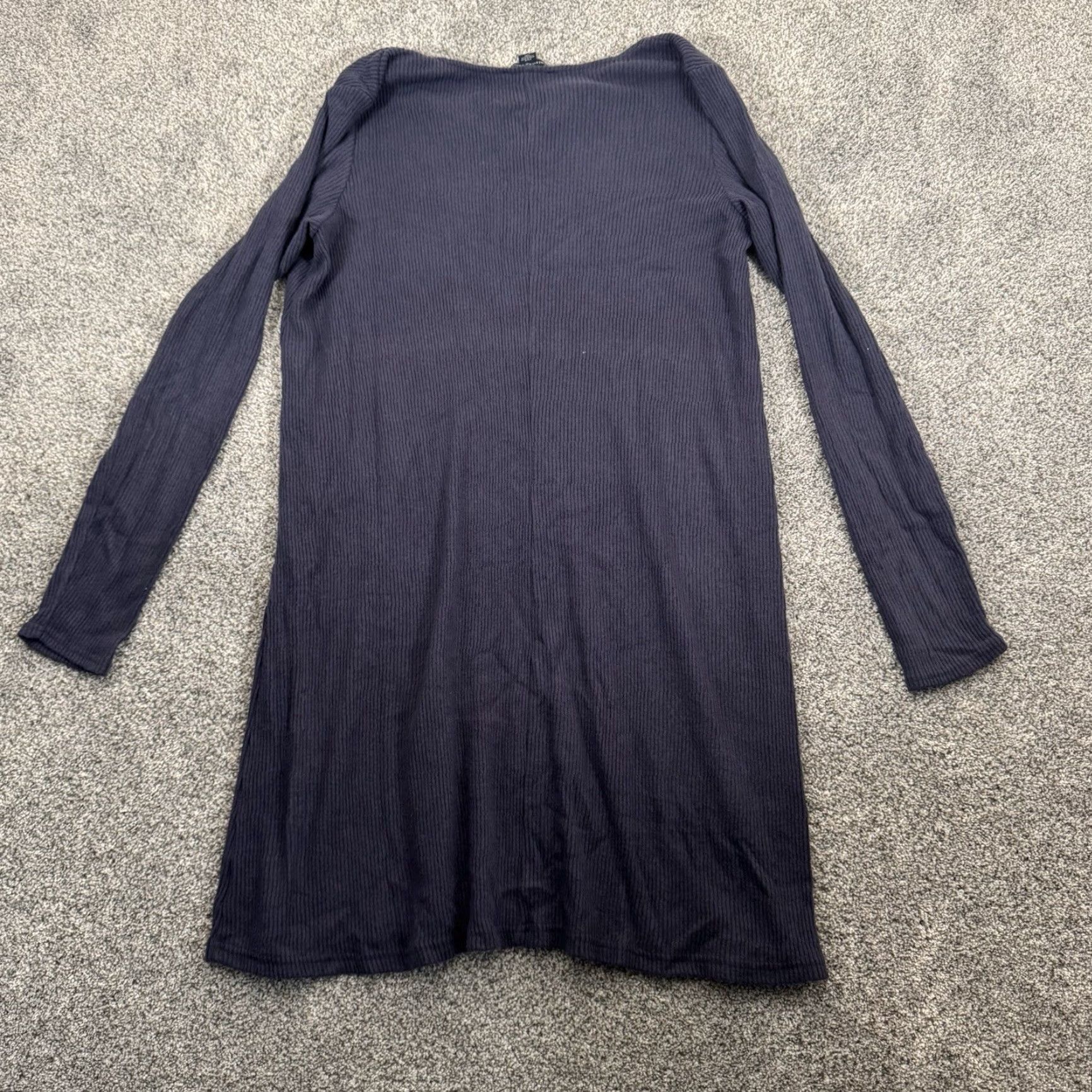 American Eagle Outfitters American Eagle Dress Large Henley Ribbed Minimalist 2010s Soft Bella Swan Size L / US 10 / IT 46 - 2 Thumbnail