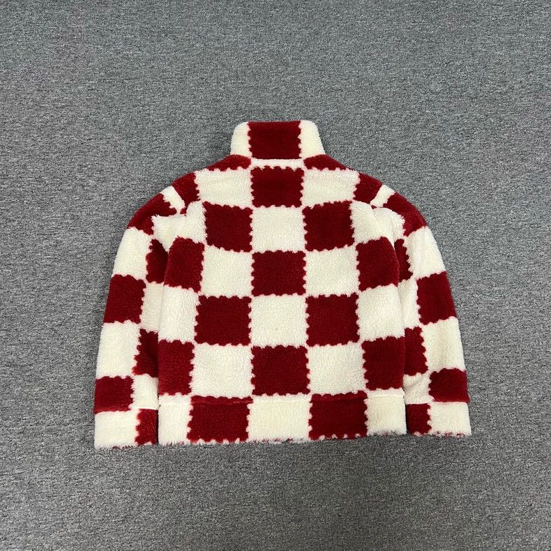 Louis Vuitton Louis Vuitton Red and white checkerboard teddy jacket 2505- Size US S / EU 44-46 / 1 - 2 Thumbnail
