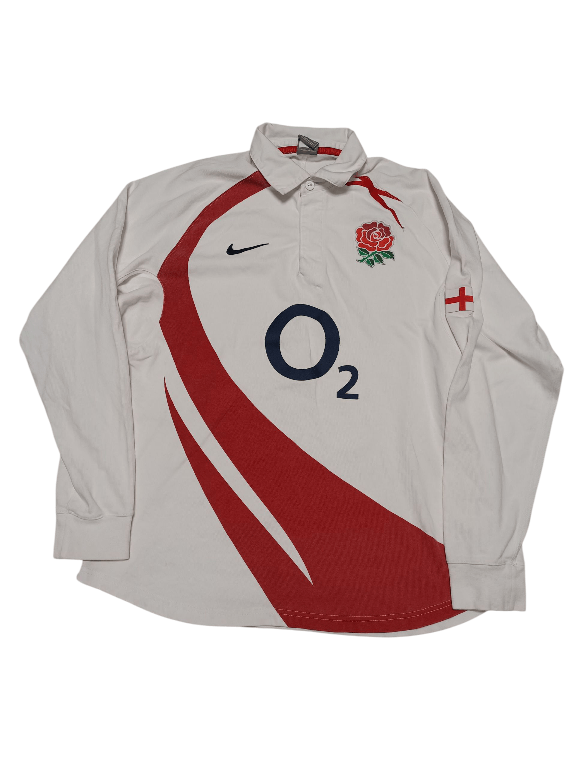 Nike ENGLAND RUGBY NIKE VINTAGE O2 JERSEY RUGBY SHIRT Size US L / EU 52-54 / 3 - 1 Thumbnail