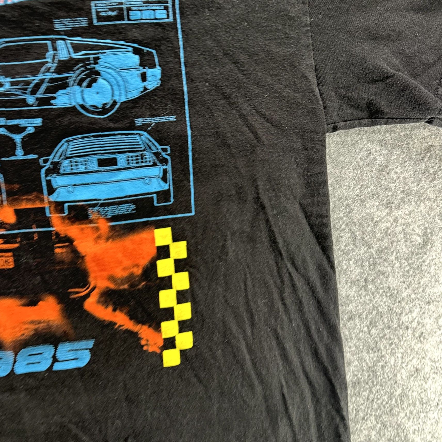 Vintage VINTAGE Back To The Future Shirt Mens L Black 1985 Delorean Movie Graphic Sci Fi Size US L / EU 52-54 / 3 - 6 Thumbnail