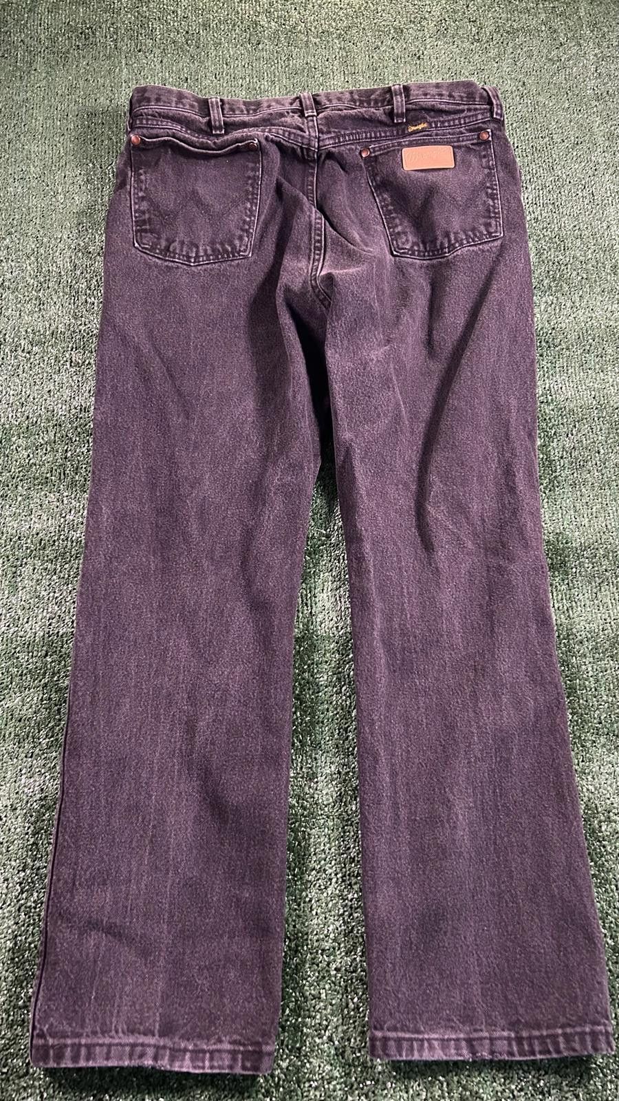 Wrangler Wrangler Men's Vintage Black Denim Jeans. 38x32 Size US 38 / EU 54 - 4 Thumbnail