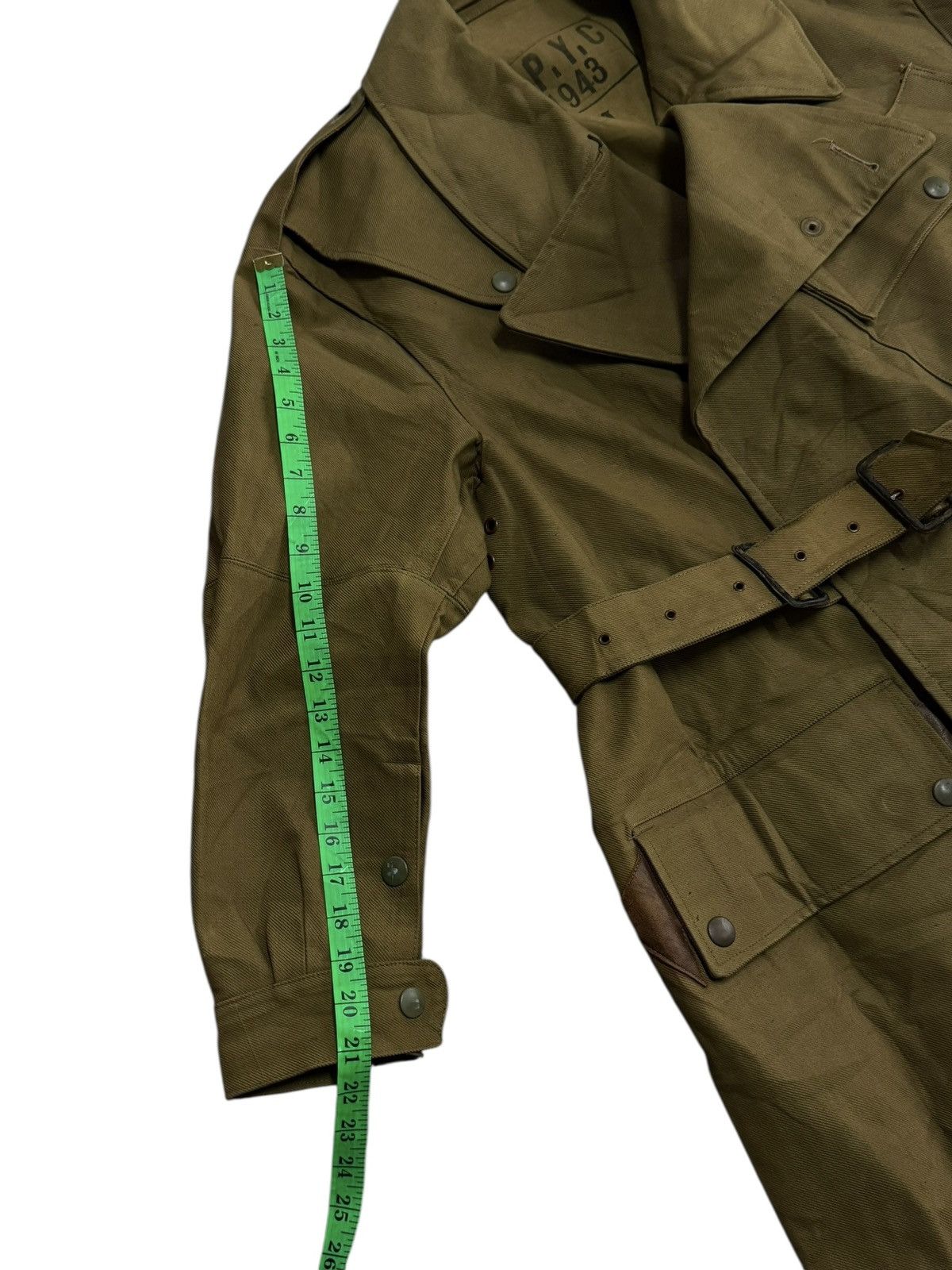 Vintage 40s WW2 Vintage British Army Dispatch Rider Coat Motorcycle Size US XL / EU 56 / 4 - 15 Thumbnail