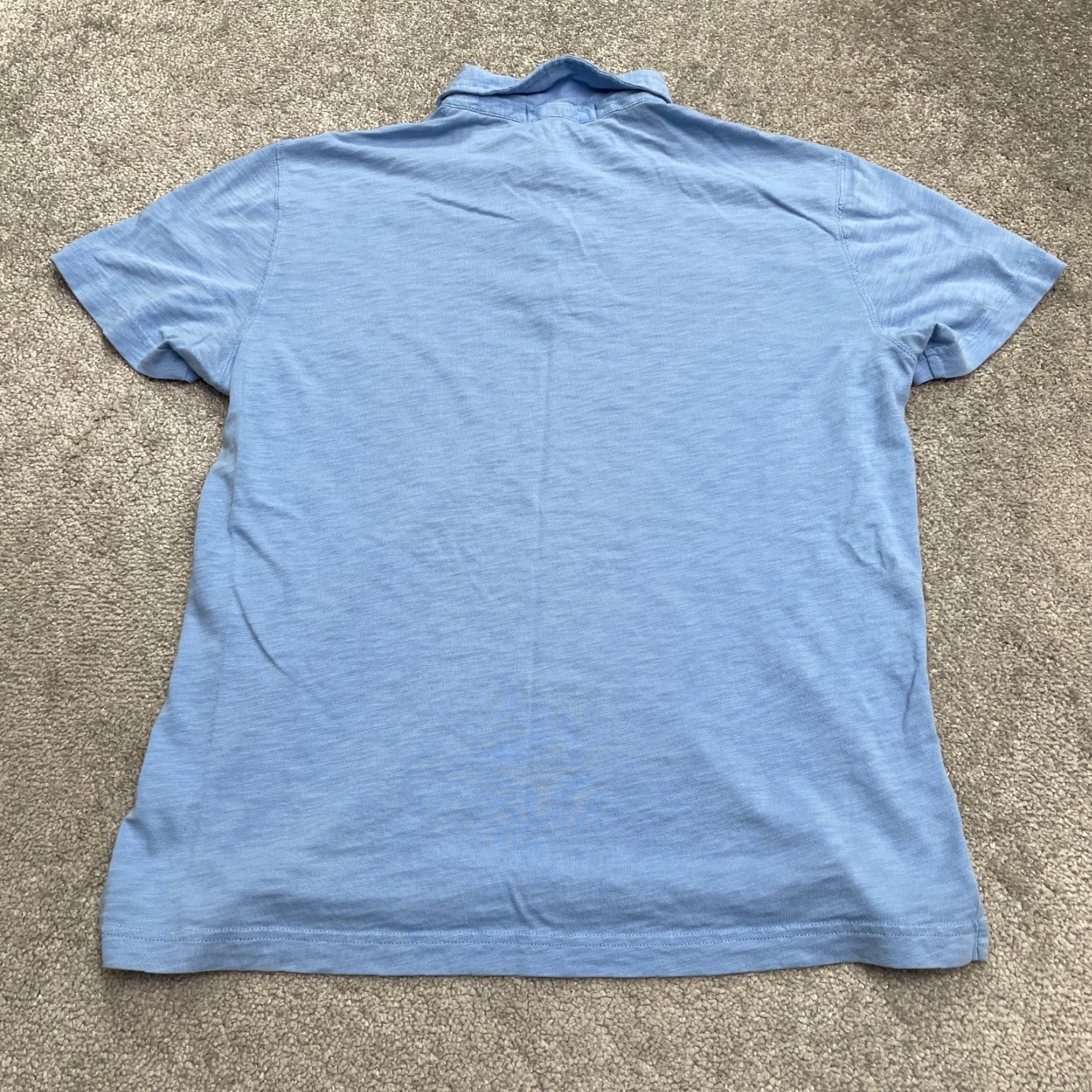 Vintage Robert Barakett Polo Shirt Mens Medium Blue Short Sleeve Cotton Casual Preppy Activewear Size US M / EU 48-50 / 2 - 2 Thumbnail
