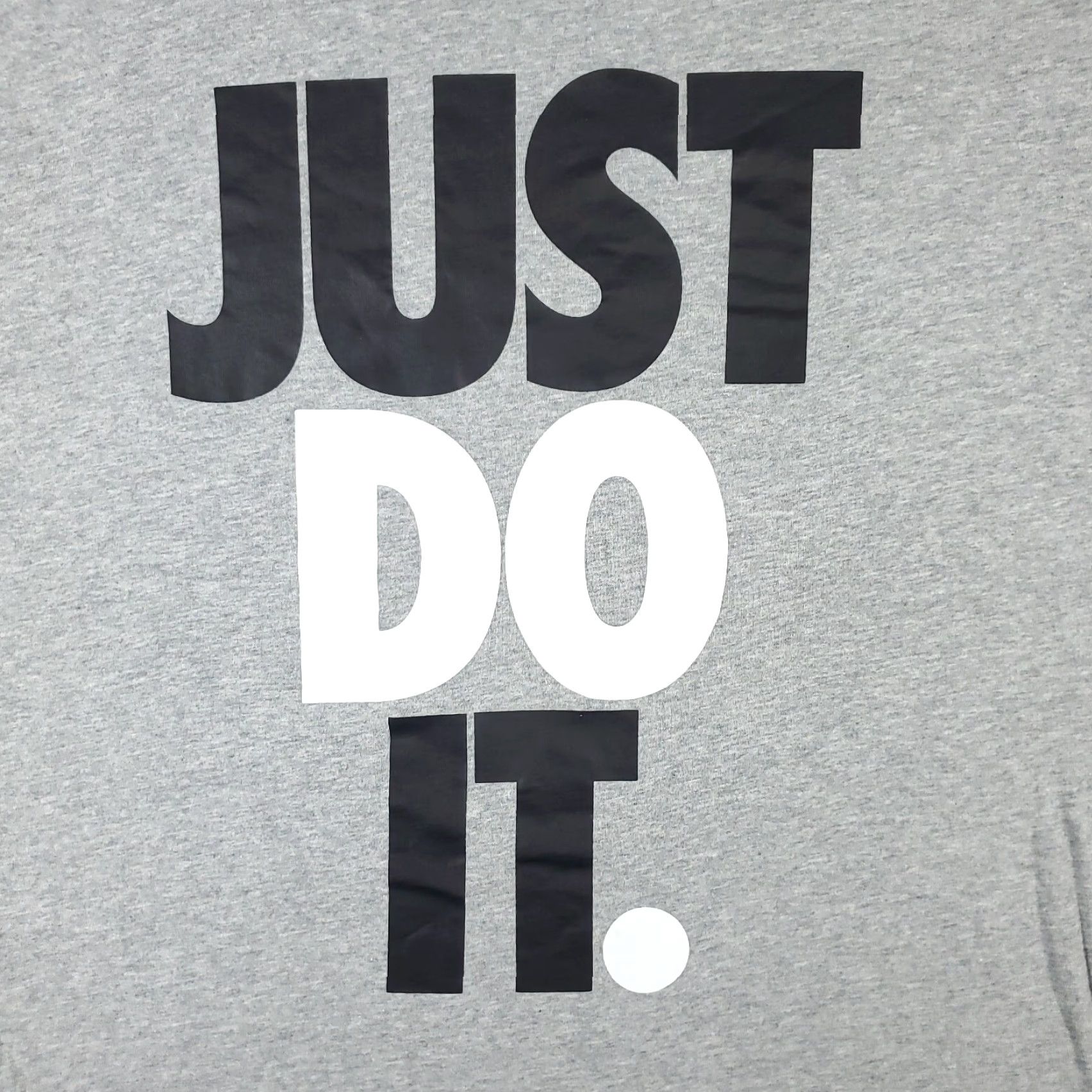 Nike Nike T Shirt Mens 2XL Gray Swoosh Short Sleeve Crew Neck Cotton Blend Logo Athletic Ready-to-Wear Mens Size US XXL / EU 58 / 5 - 2 Thumbnail