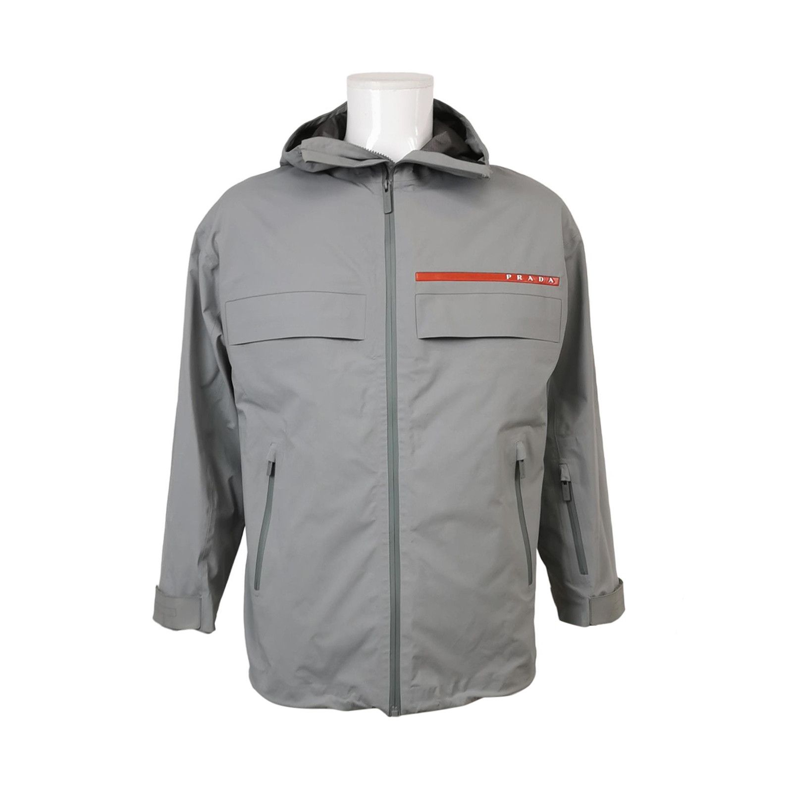 Prada Prada Logo Hooded Jacket for Men 0079 Size US XS / EU 42 / 0 - 1 Thumbnail