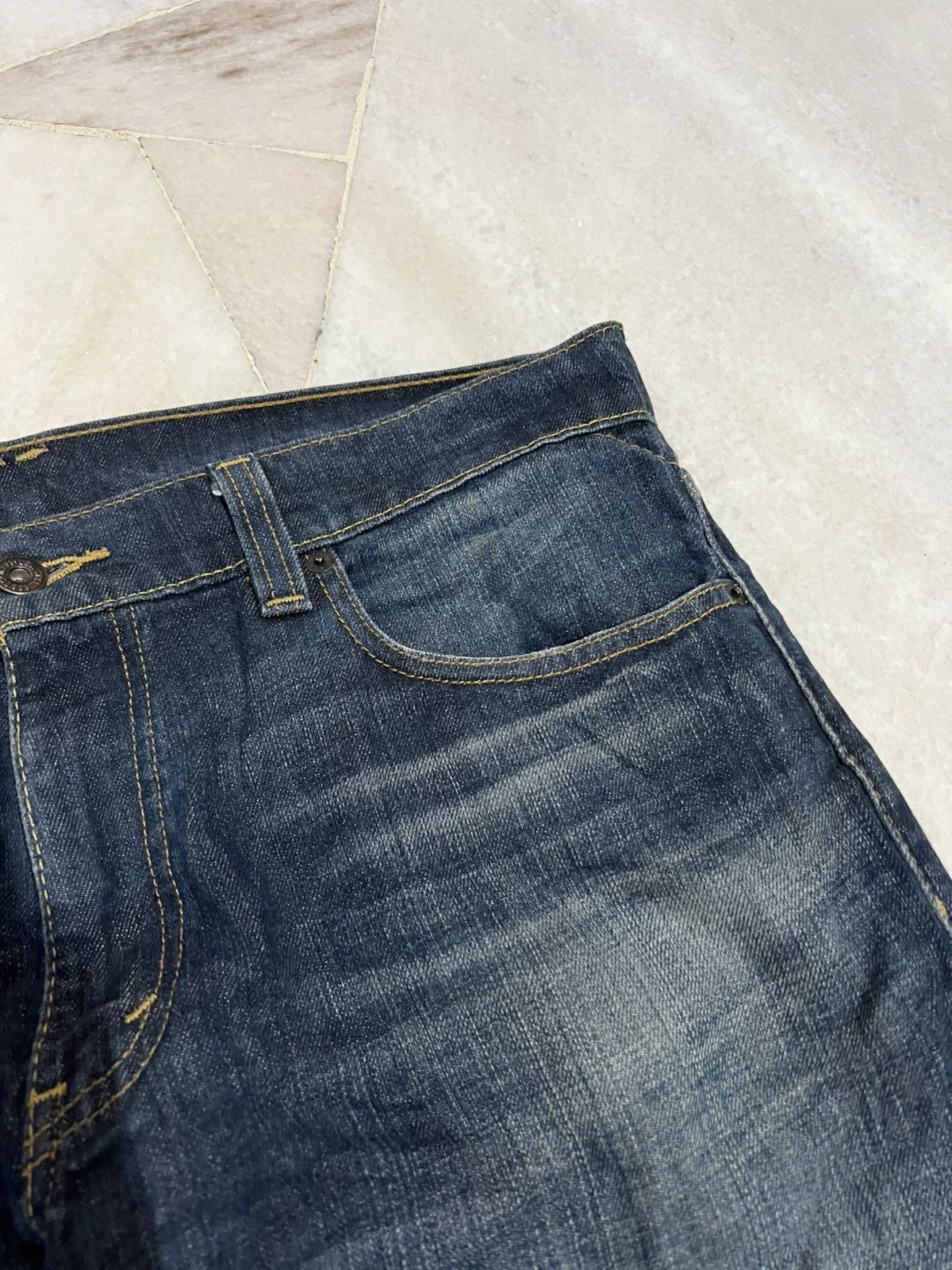 Japanese Brand × Levi's × Levi's Vintage Clothing 🌈VINTAGE LEVIS 597 DISTRESSED BOOTCUT JEAN Size US 35 - 10 Thumbnail