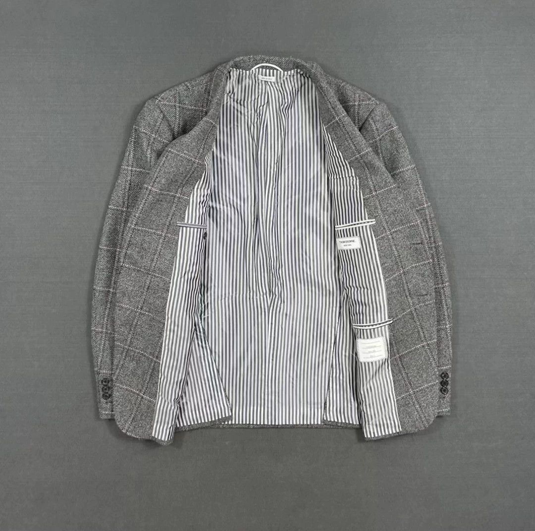 Thom Browne Thom Browne Wool Check Blazer 54R 97 New Size 50L - 3 Thumbnail