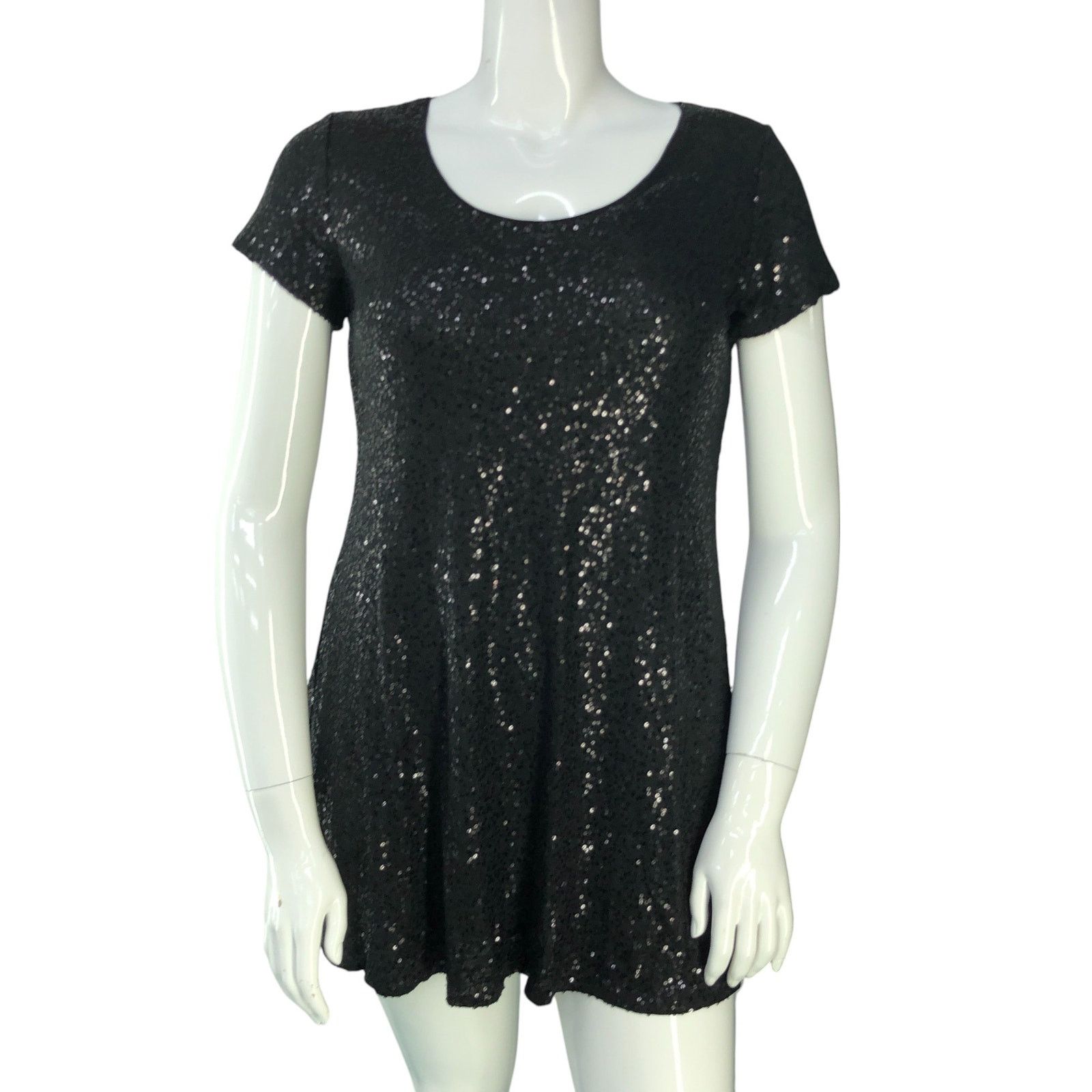 Eileen Fisher Eileen Fisher Size M Dress Silk Sequin T Shirt Short Sleeve Size M / US 6-8 / IT 42-44 - 12 Thumbnail