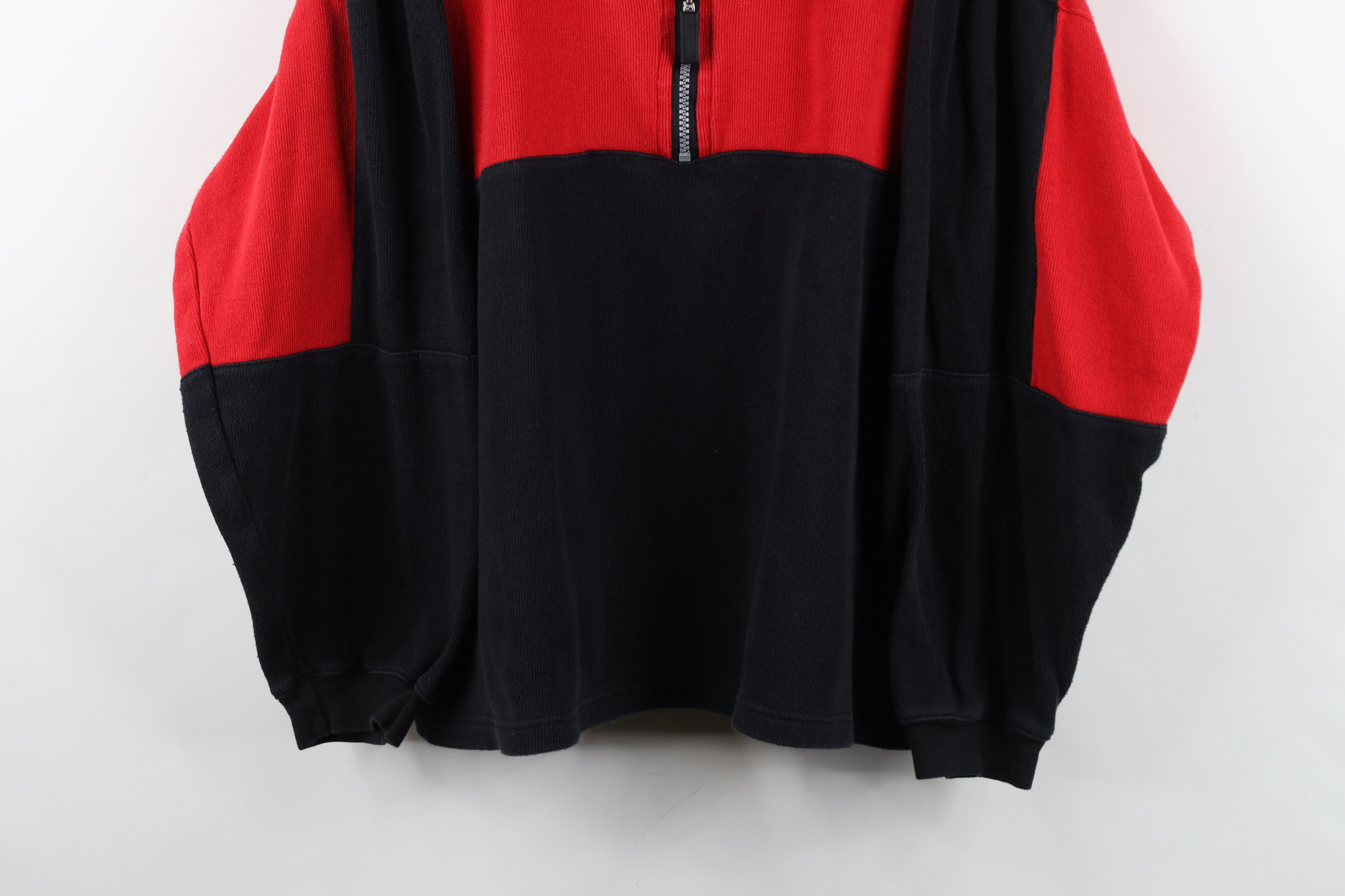 Marlboro Vintage 90s Marlboro Knit Boxy Fit Half Zip Pullover Sweater Size US L / EU 52-54 / 3 - 3 Thumbnail