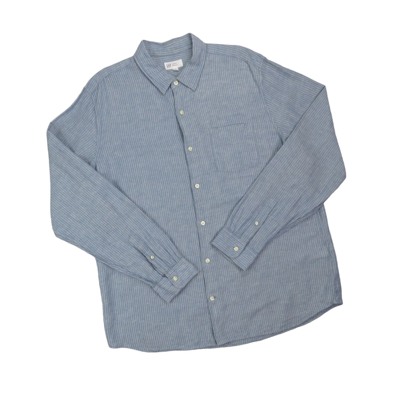 Gap GAP Blue Button Down Shirt Standard Fit Large Size US L / EU 52-54 / 3 - 3 Thumbnail