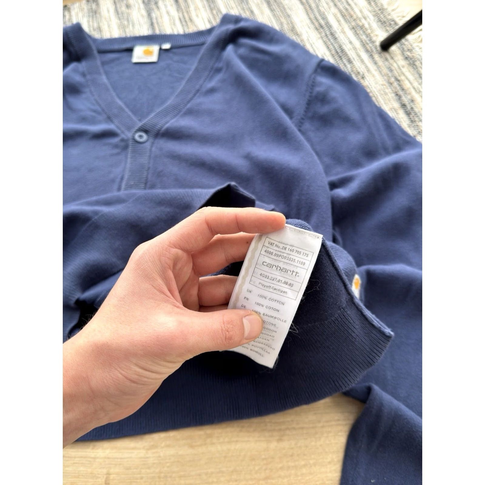 Carhartt VINTAGE Carhartt Cardigan Shirt XL Blue 90s Retro Button Mens Size US XL / EU 56 / 4 - 6 Thumbnail