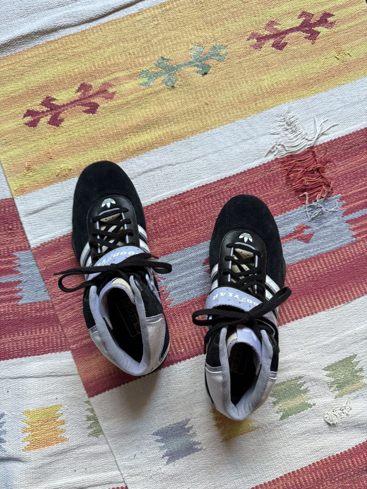 Vintage Vintage 2005 Adidas Racer Good Year y2k Hi Leather Sneakers Size US 7.5 / IT 37.5 - 6 Thumbnail