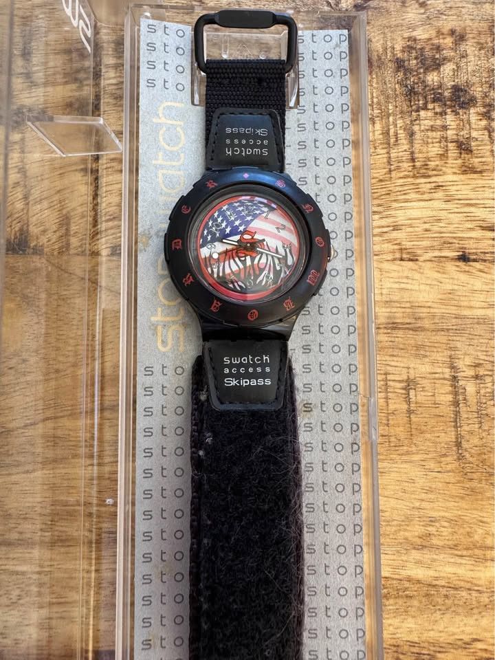 Swatch Swatch American Spirit SHB100 1998 Access Ski Pass Size ONE SIZE - 1 Thumbnail