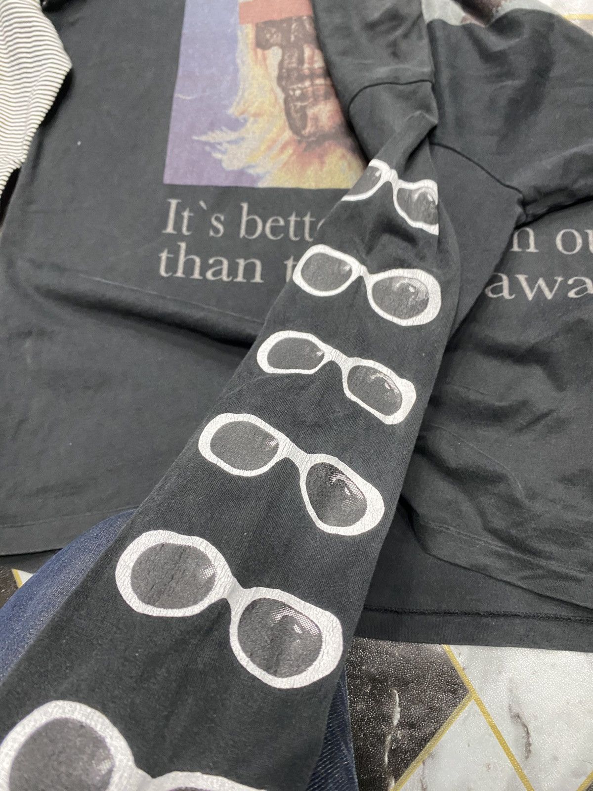Nirvana Vintage kurt Cobain three face Size US XL / EU 56 / 4 - 4 Thumbnail