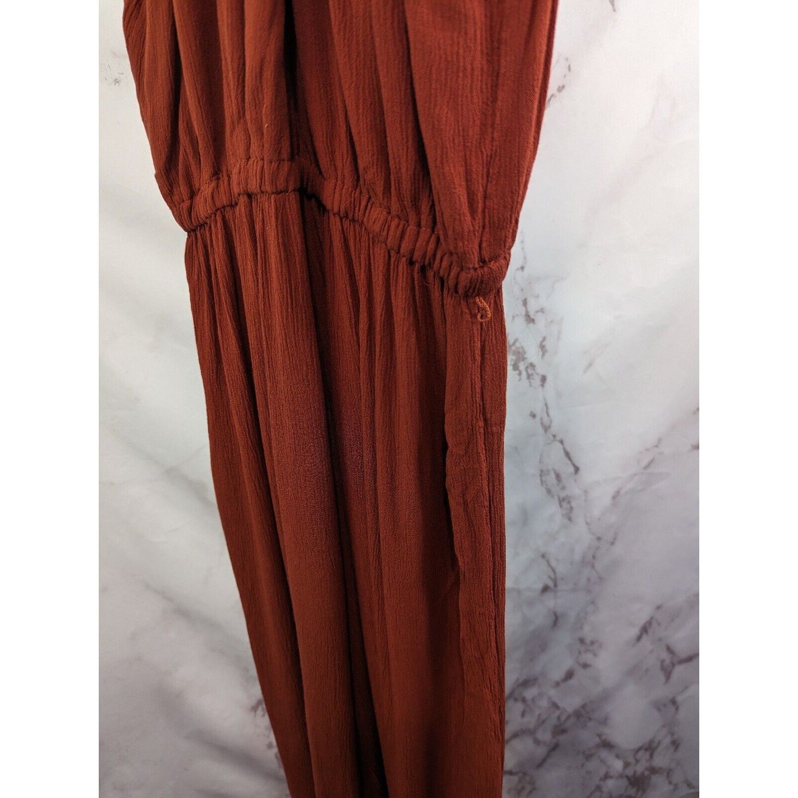 Anthropologie Anthropologie Elevenses Jumpsuit Women XS North Beach Orange Size 26" / US 2 / IT 38 - 9 Thumbnail