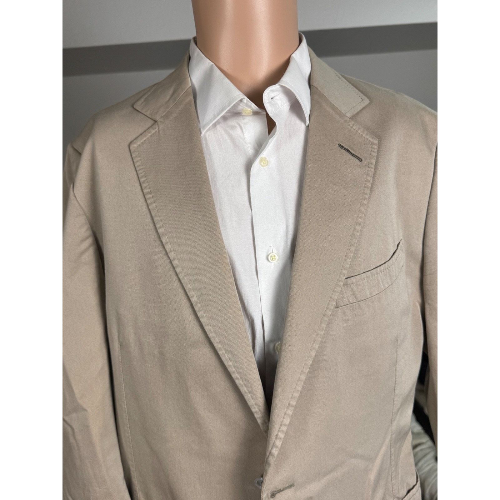 Tom Ford Tom Ford 2 Pc Summer Cotton Beige Tan Suit 54L 44L 38x32 Size 44L - 10 Thumbnail