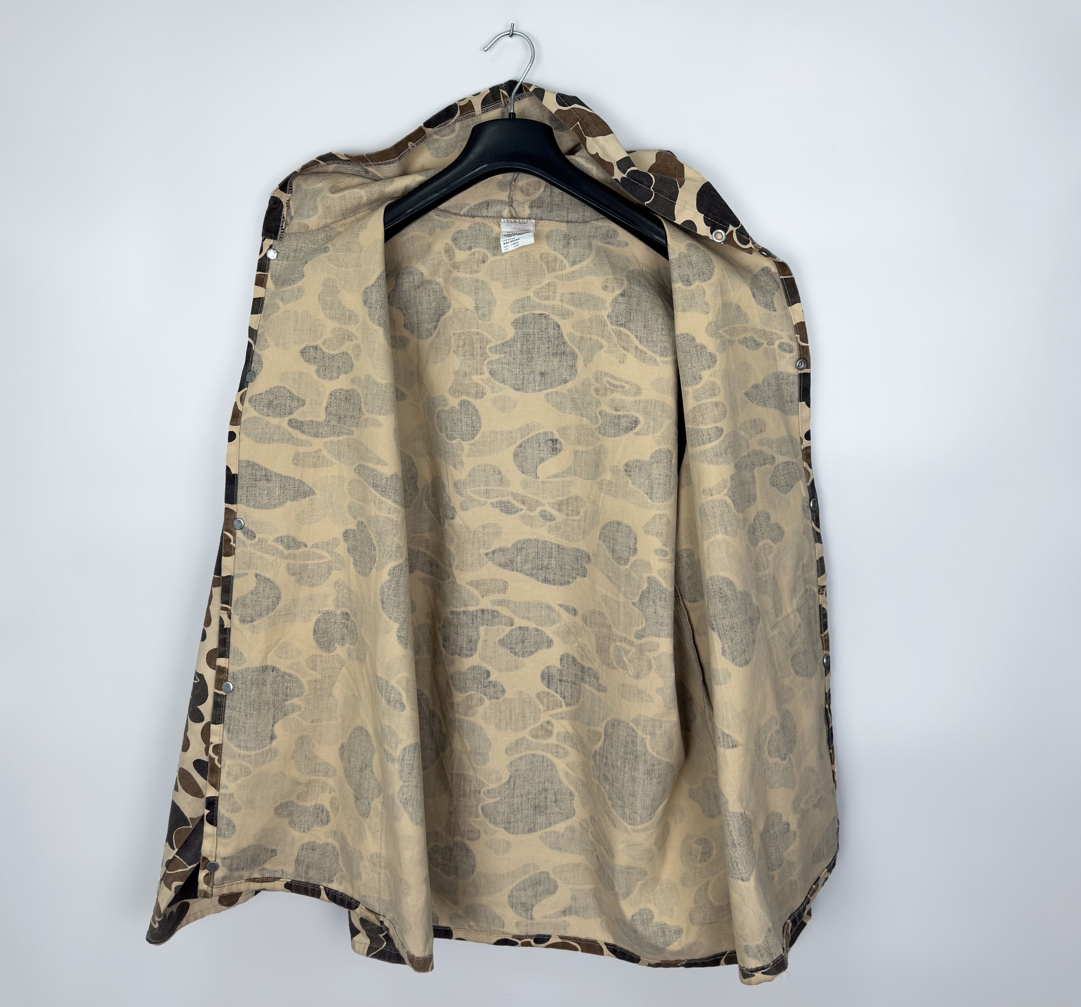 Vintage Vintage WW2 Sno King Duck Camouflage Hooded Jacket Made USA Size US L / EU 52-54 / 3 - 8 Thumbnail