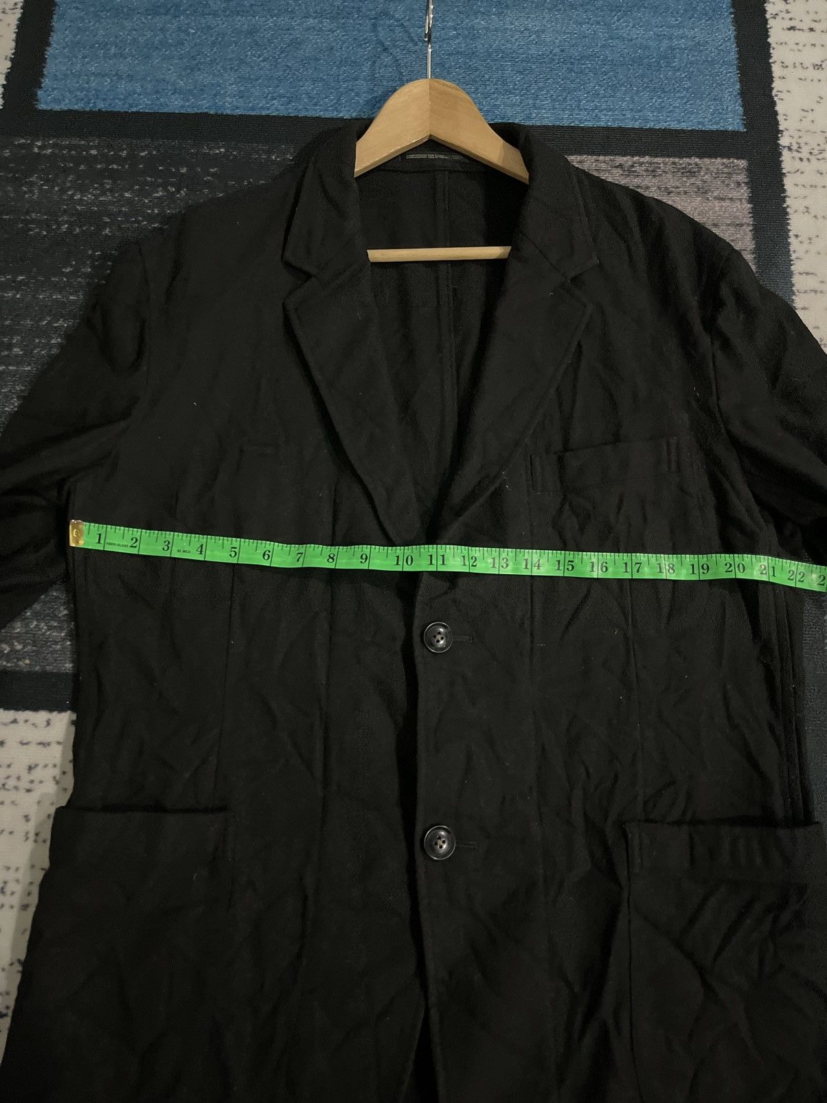 Yohji Yamamoto Vintage Yohji Yamamoto Pour Homme Wool Jacket Size US L / EU 52-54 / 3 - 17 Thumbnail
