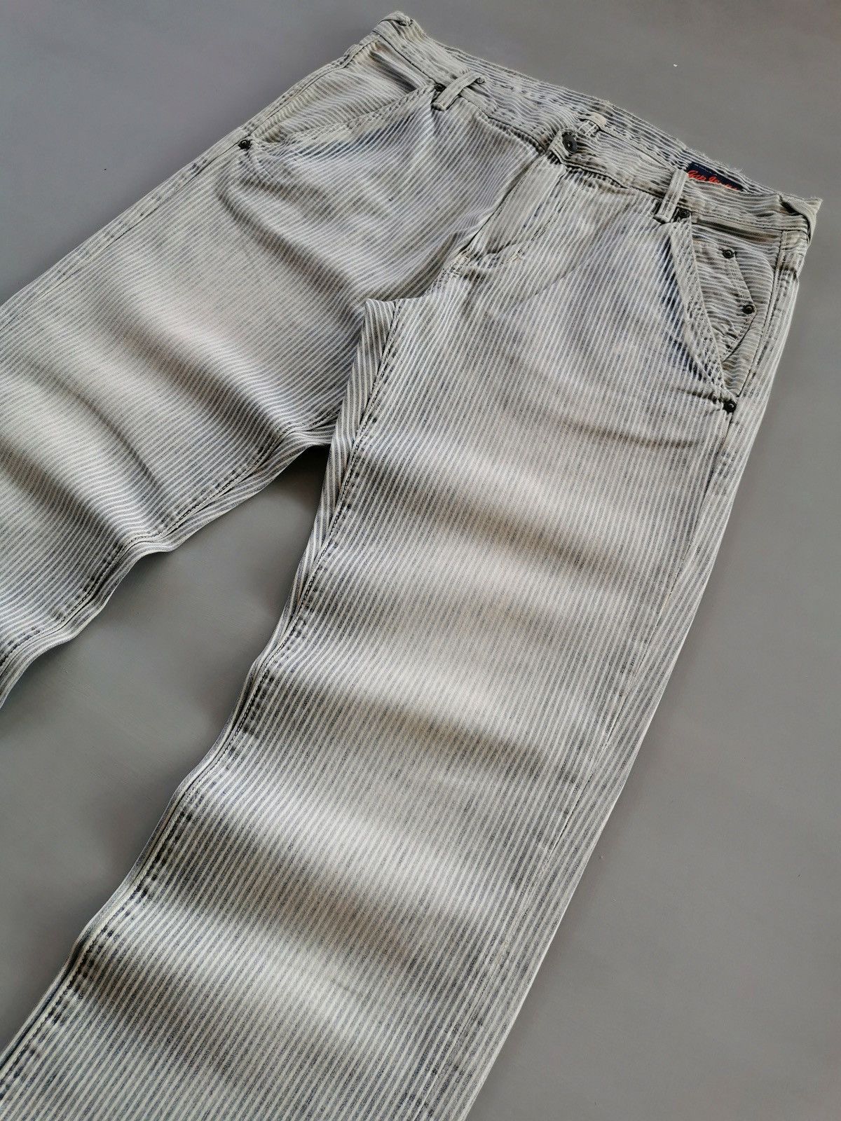 Gap Vintage Gap Stripe Distressed Denim Jeans Size US 34 / EU 50 - 3 Thumbnail