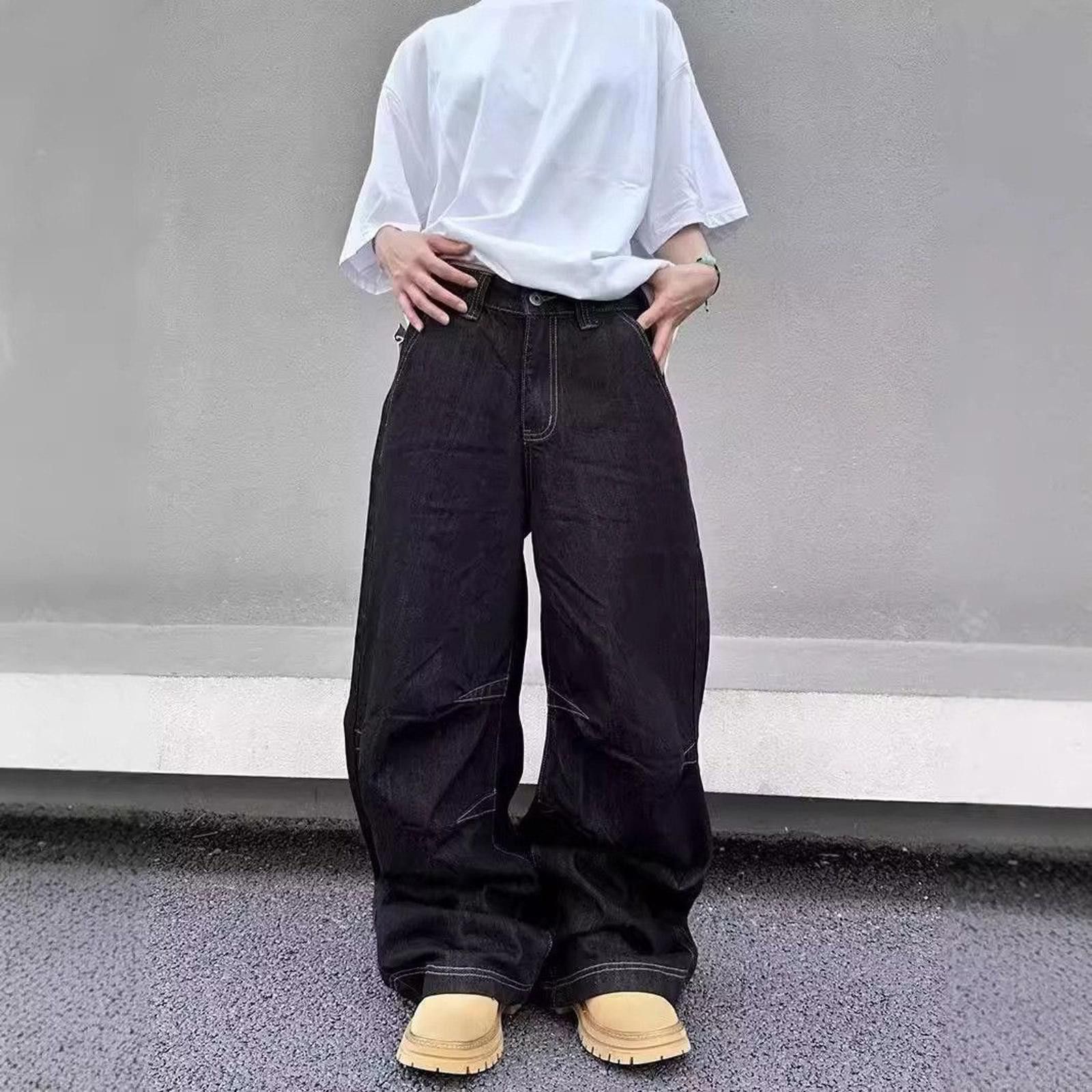 Jean × Vintage Wide Leg Oversized Jeans Size US 32 / EU 48 - 4 Thumbnail