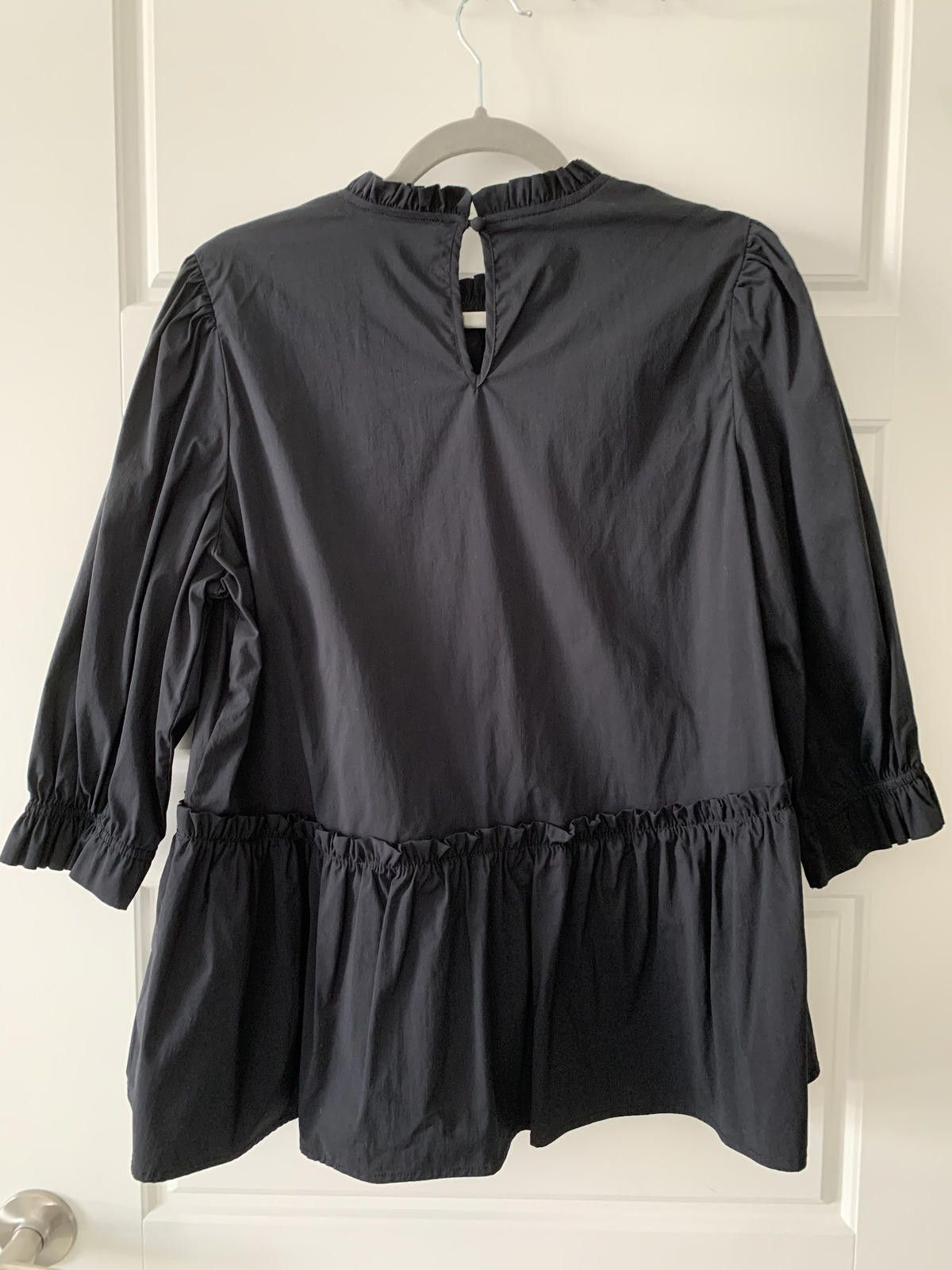 Other Scoop Ruffled 3/4 Sleeve Shirt New Size M / US 6-8 / IT 42-44 - 4 Thumbnail