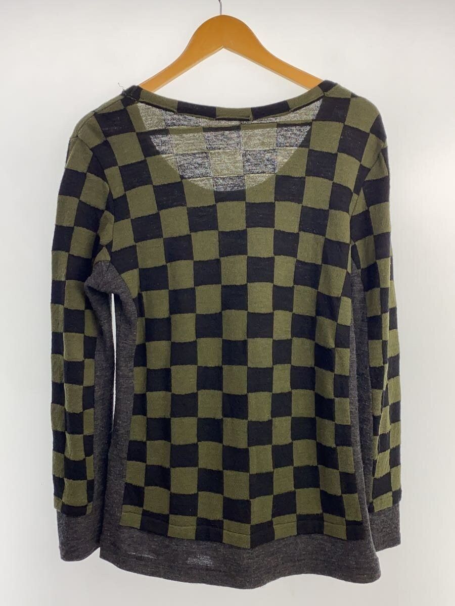 Yohji Yamamoto Reconstructed Check Wool Knit Sweater Size US M / EU 48-50 / 2 - 2 Thumbnail