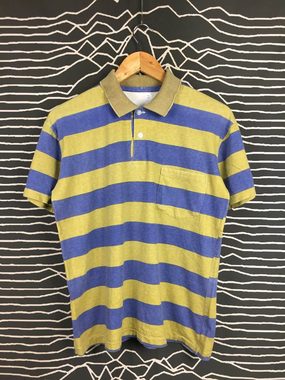 Vintage Vtg Stripe Classic Preppy Retro Single Stitch Polo Shirt Size US M / EU 48-50 / 2 - 1 Thumbnail