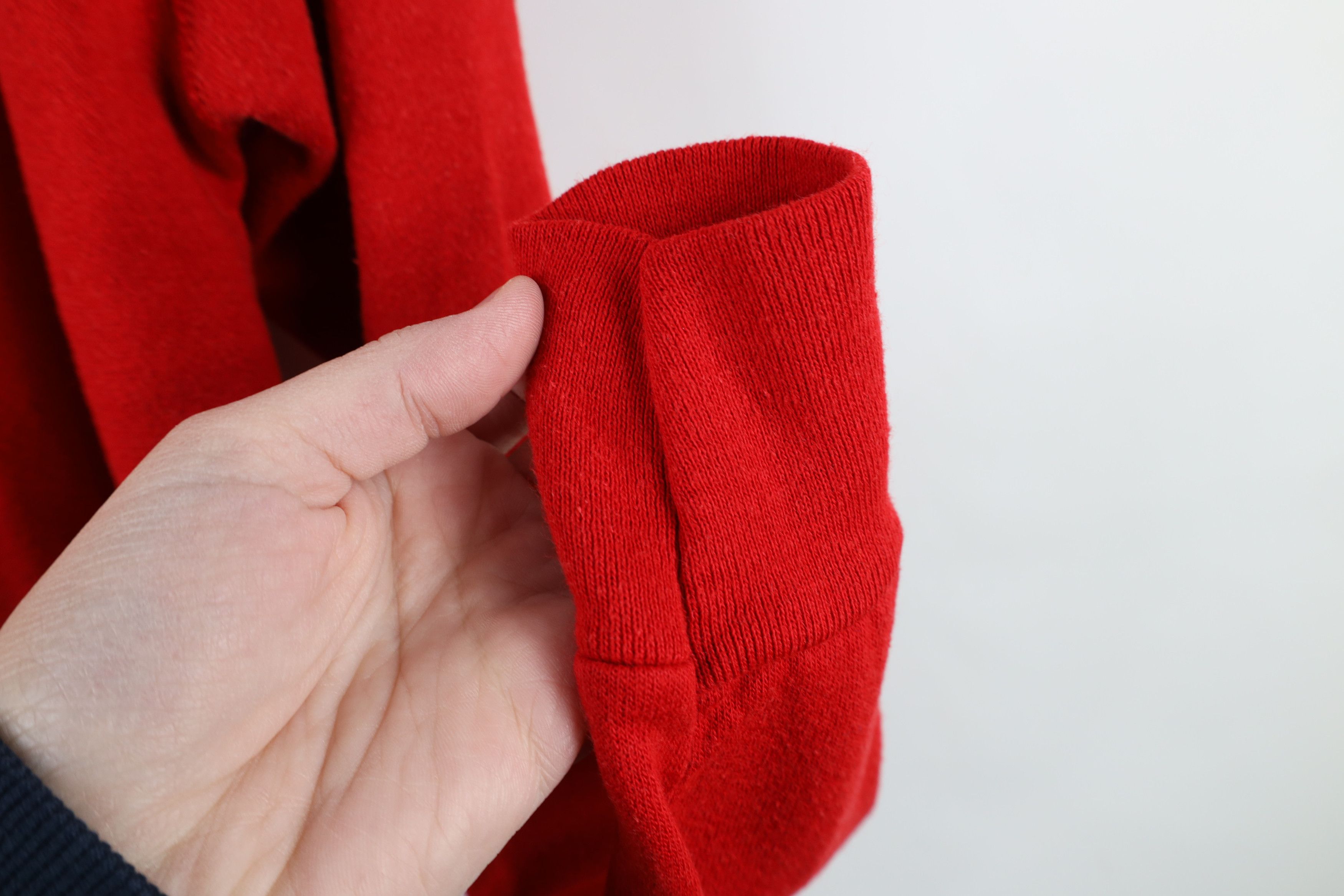 Vintage Vintage 70s 80s Streetwear Blank Raglan Sweatshirt Red USA Size XL / US 12-14 / IT 48-50 - 10 Thumbnail