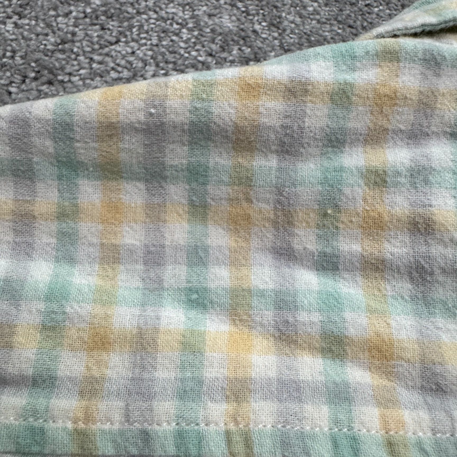 Nomad Bixby Nomad Regular Fit Flannel Shirt Men Large Pastel Yellow Green Plaid Casual Shirt Size US L / EU 52-54 / 3 - 7 Thumbnail