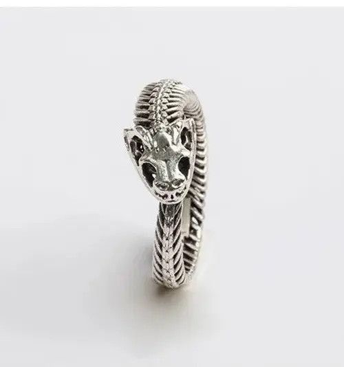 Other Adjustable Snake Skeleton Shape Ring Size ONE SIZE - 7 Thumbnail