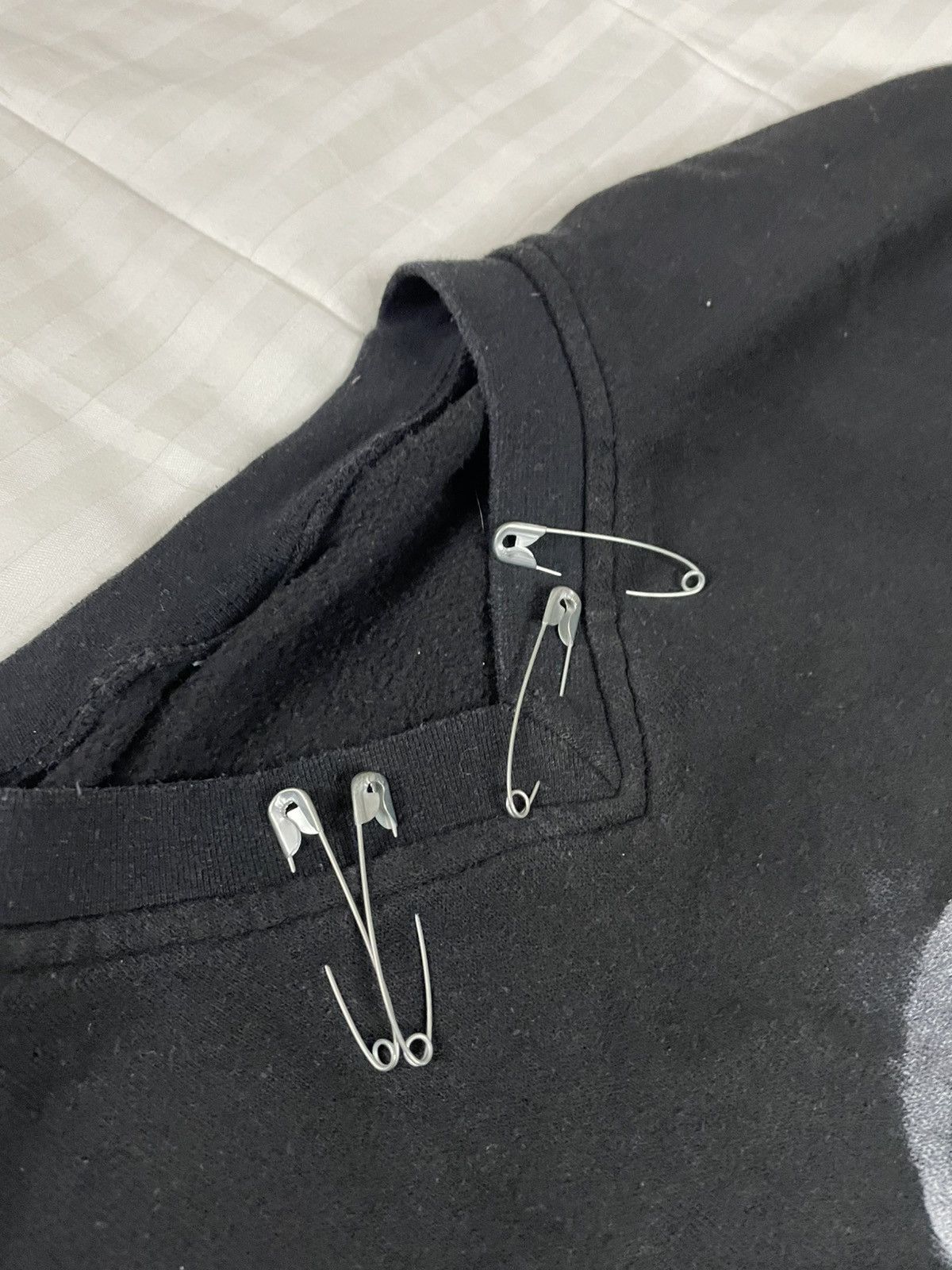 Handmade Custom Made Hand Painted Punk Skeleton Sweatshirt Anarchy Size US XL / EU 56 / 4 - 9 Thumbnail