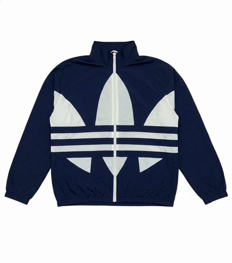 Adidas vintage Adidas Originals Big Trefoil Windbreaker Size US L / EU 52-54 / 3 - 1 Thumbnail