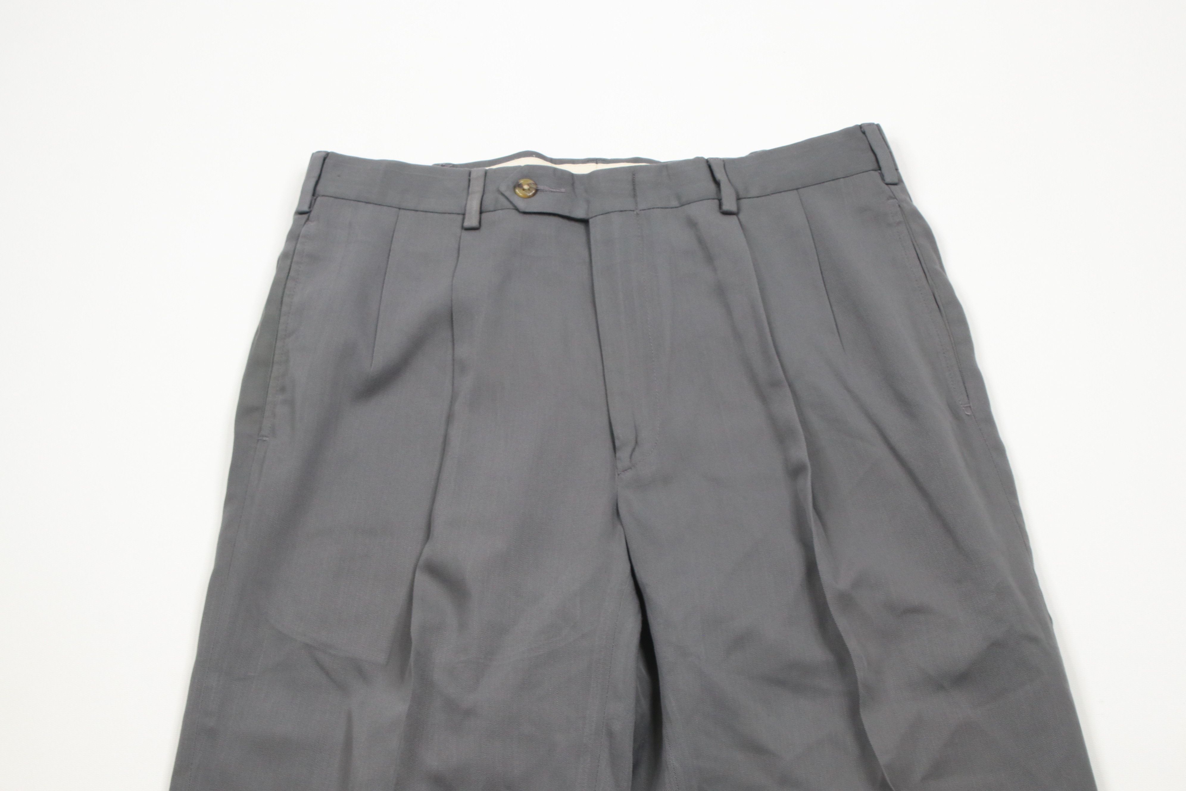 Tommy Hilfiger × Vintage Vintage 90s Tommy Hilfiger Wool Blend Wide Leg Chino Pants Size US 32 / EU 48 - 2 Thumbnail