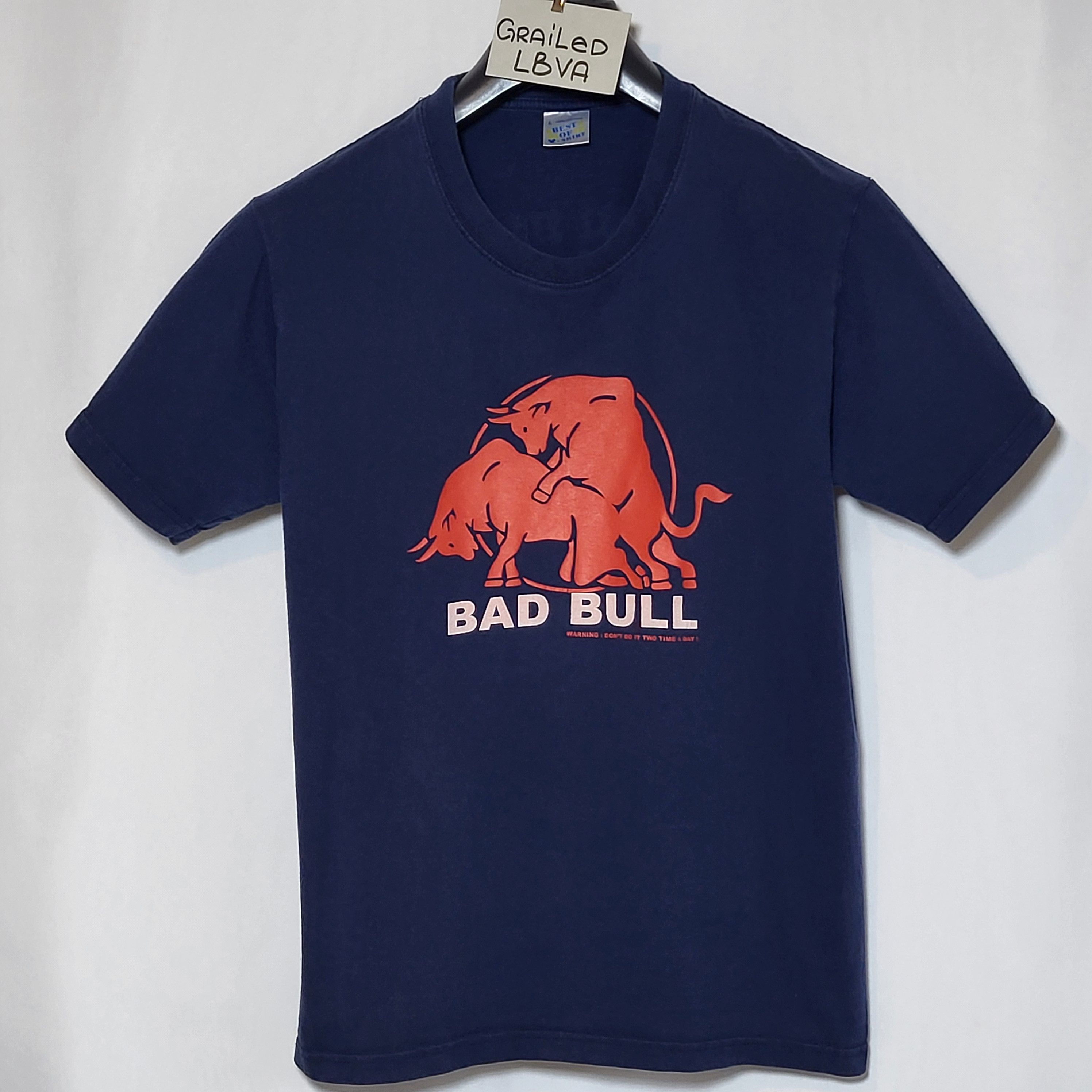 Red Bull Vintage Red Bull Bad Bull parody funny tee t-shirt Size US L / EU 52-54 / 3 - 1 Thumbnail