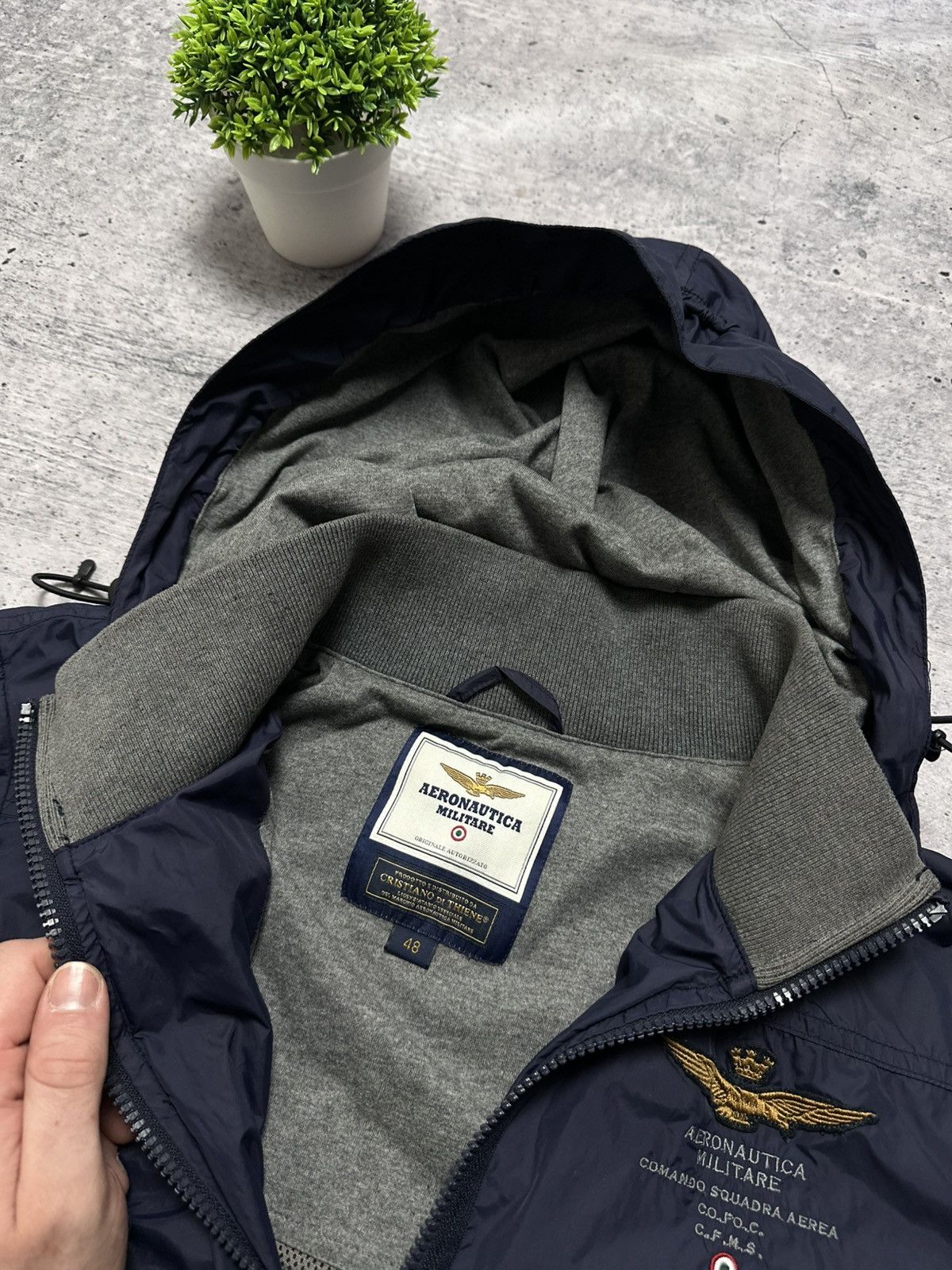 Aeronautica Militare AERONAUTICA MILITARE Pilot Nylon Windbreaker Y2K Army Jacket Size US M / EU 48-50 / 2 - 6 Thumbnail