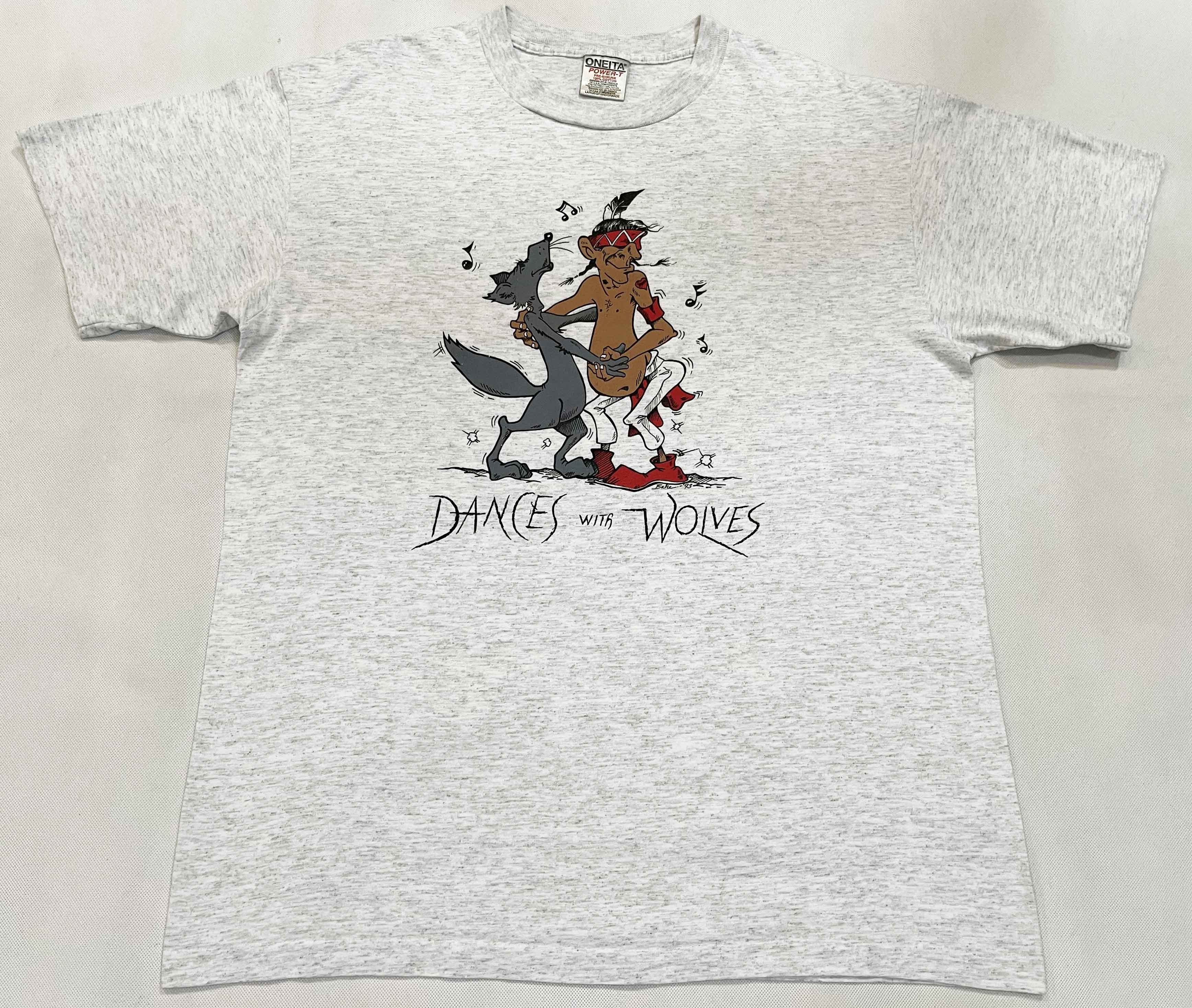 Vintage Vintage Oneita 1993 Dances With Wolves T-Shirt Size US L / EU 52-54 / 3 - 1 Thumbnail