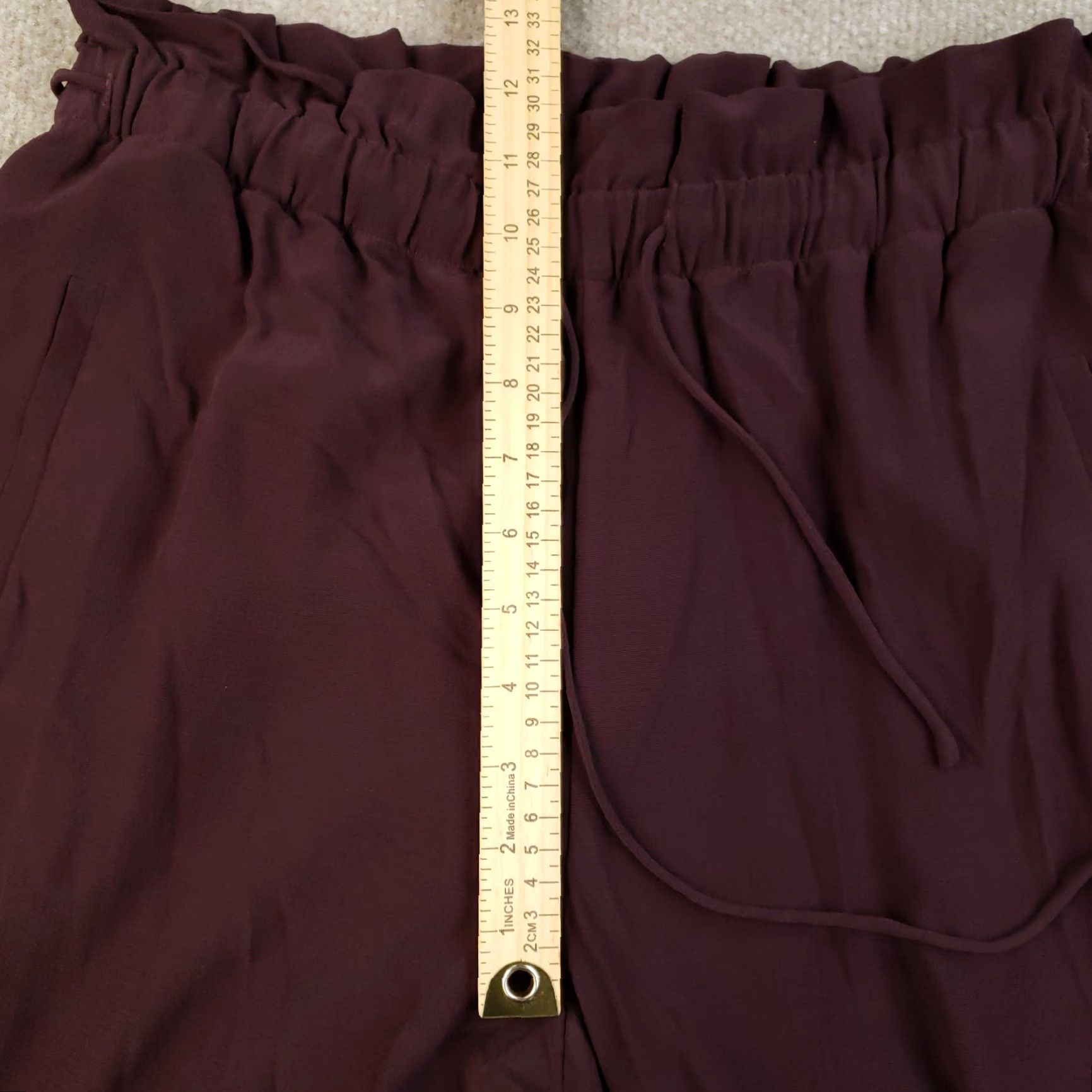 Eileen Fisher Eileen Fisher Straight Pants Womens Small Purple Elastic Waist Ankle Slim Fit Size 28" / US 6 / IT 42 - 7 Thumbnail