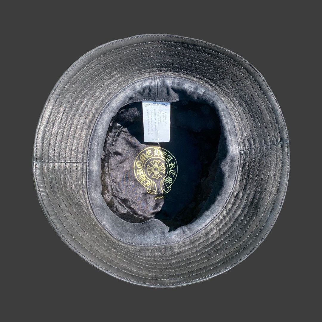 Chrome Hearts Chrome Hearts Leather Cemetery Patch Dagger Bucket Hat Small Size ONE SIZE - 9 Thumbnail