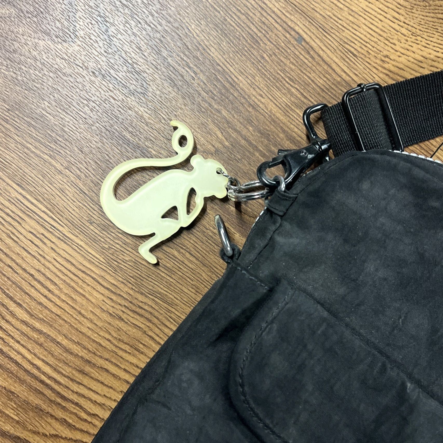 Vintage Kipling Black Nylon Laptop Messenger Bag Size ONE SIZE - 2 Thumbnail