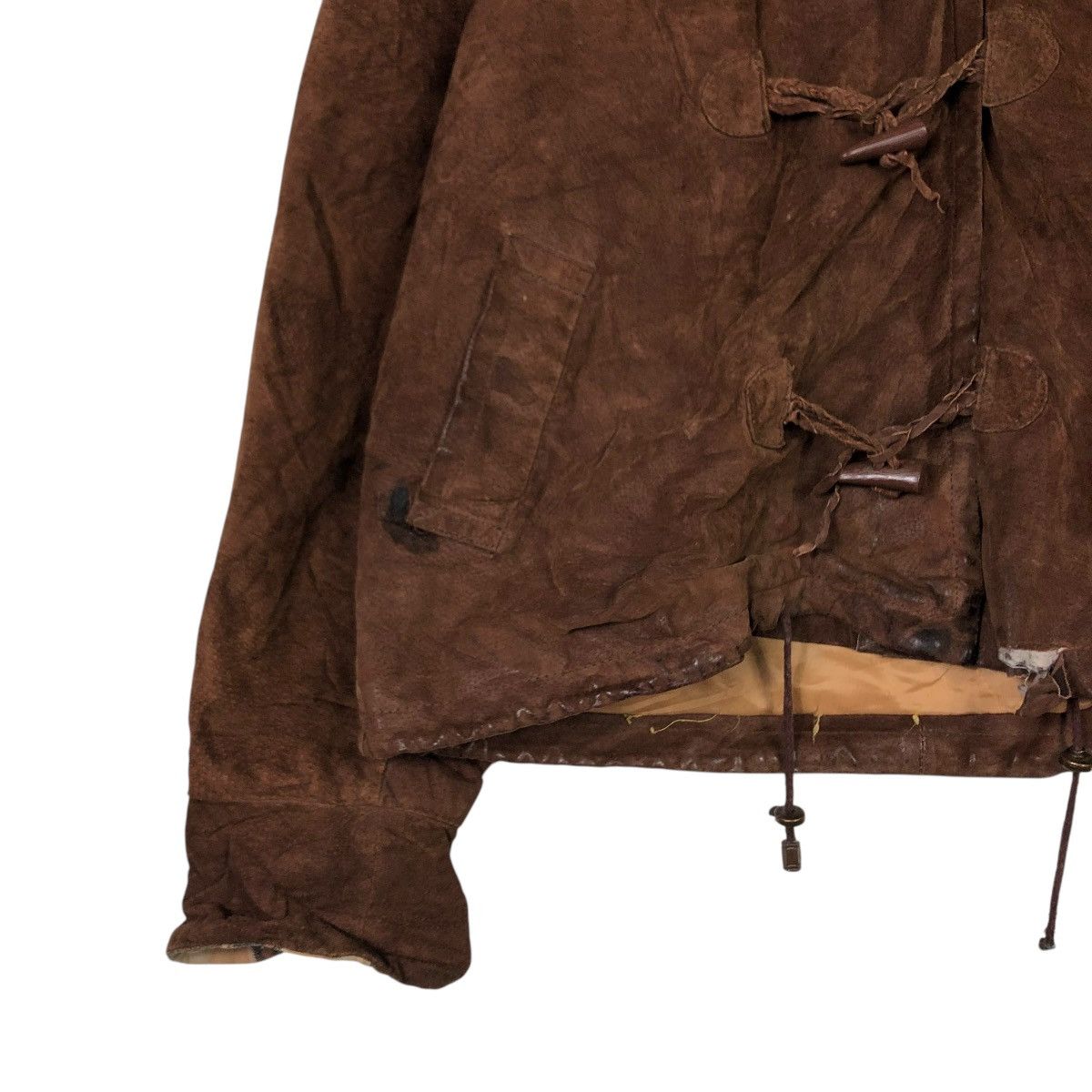 Vintage 🔥VINTAGE LEATHER JACKET HUNTING G-III MINK FUR HOODIE Size US M / EU 48-50 / 2 - 4 Thumbnail