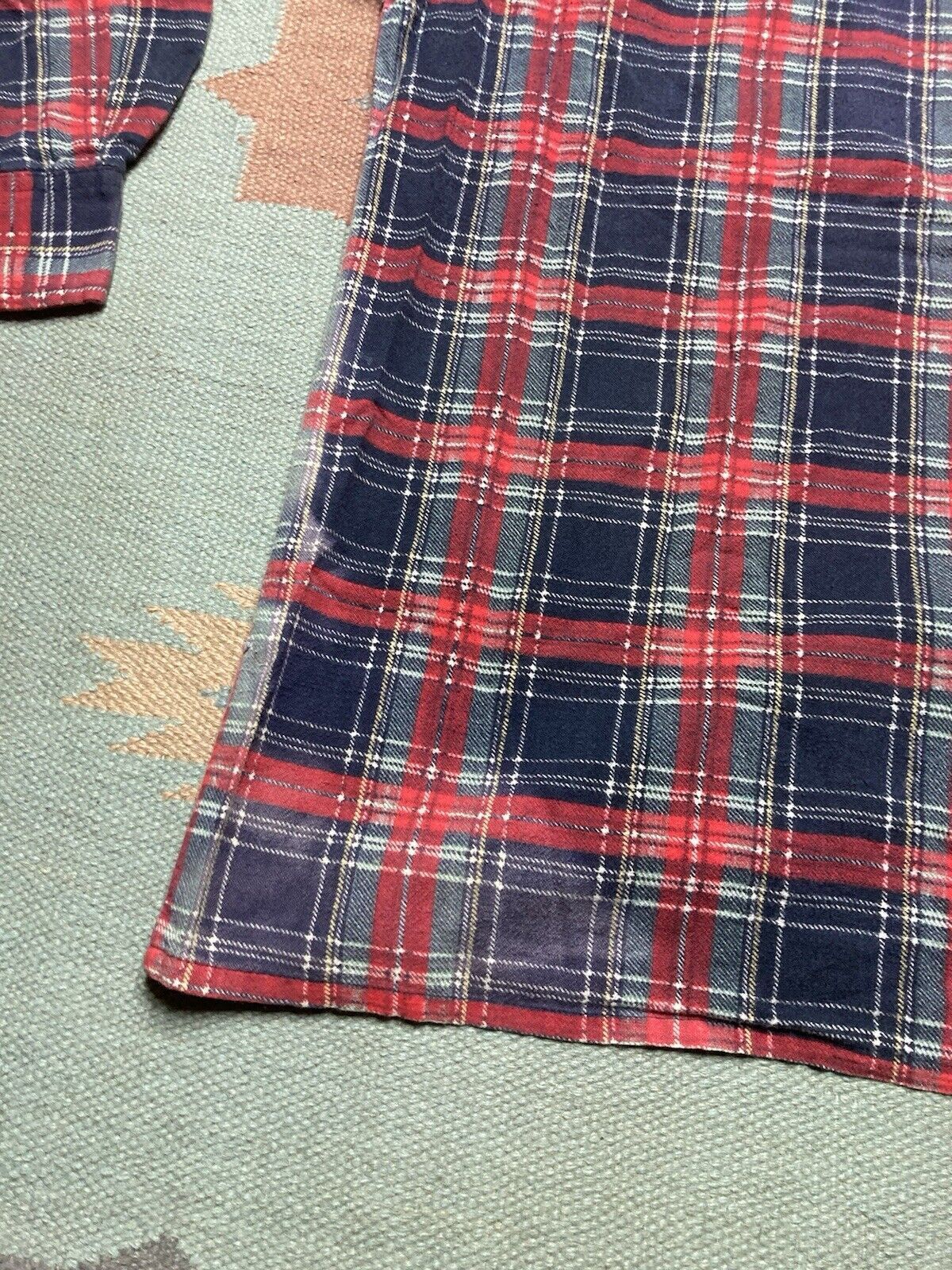 Vintage VTG 90s brushed cotton flannel shirt plaid check medium Size US M / EU 48-50 / 2 - 7 Thumbnail