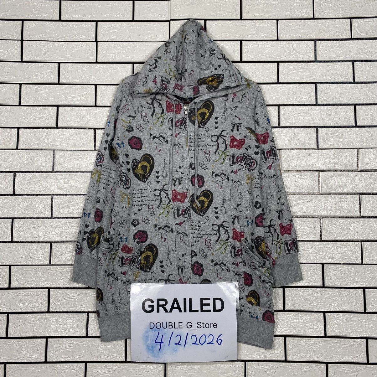 Hysteric Glamour 📌Hoodie Zipper Scolar Full Print Size US M / EU 48-50 / 2 - 1 Thumbnail