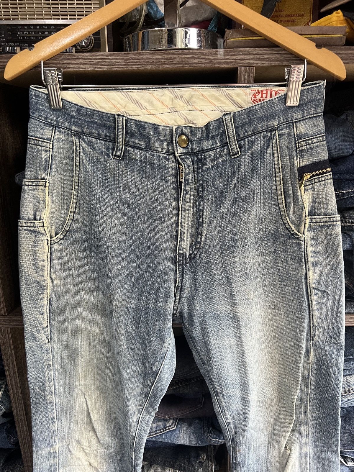 Japanese Brand 🔥Phil Smart Union Made Denim Size US 31 - 5 Thumbnail