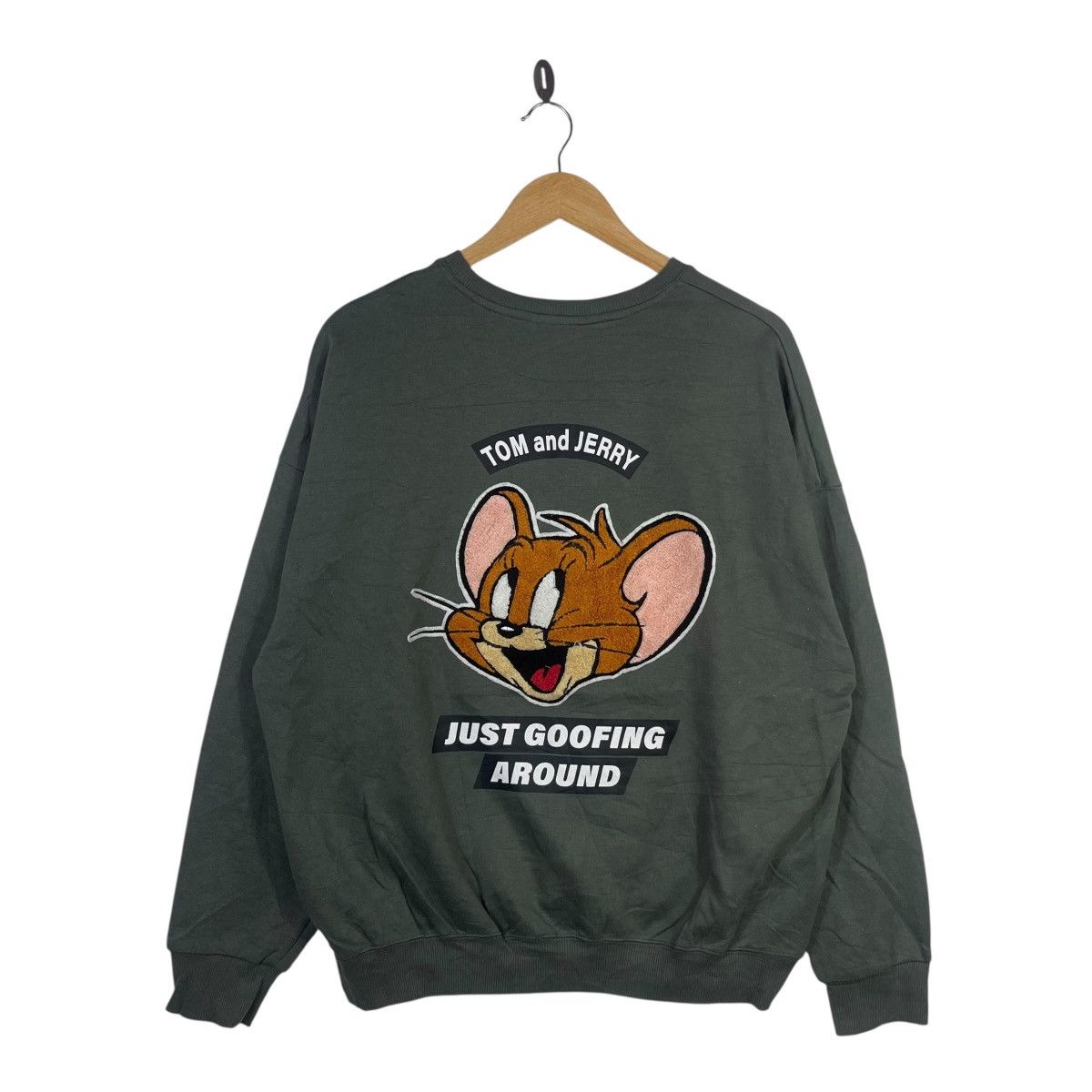 Vintage Tom And Jerry Jerry Mouse Embroidered Graphic Crewneck Size M / US 6-8 / IT 42-44 - 1 Thumbnail
