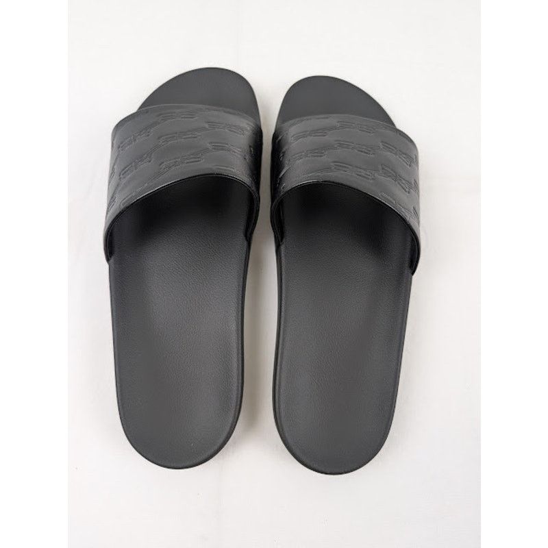 Balenciaga o1rshd1 Pool Slides BB Monogram in Black Size US 13 / EU 46 - 12 Thumbnail